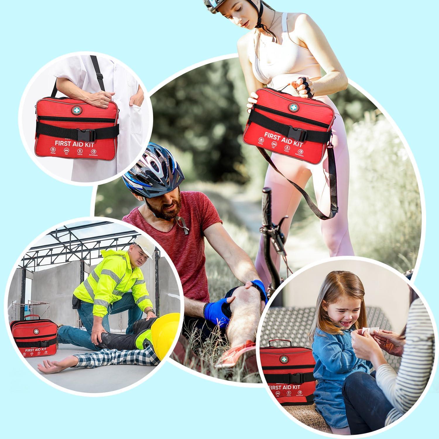 Kit de Primeros Auxilios SuccorWare 435 Piezas Profesional Rojo