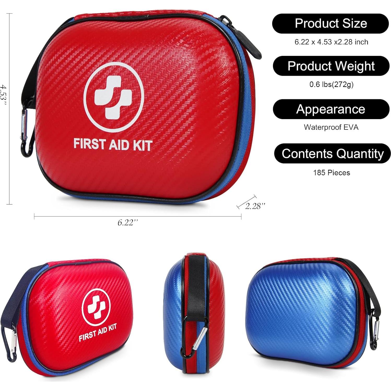 Kit de Primeros Auxilios WATPYHD 185 Piezas Impermeable