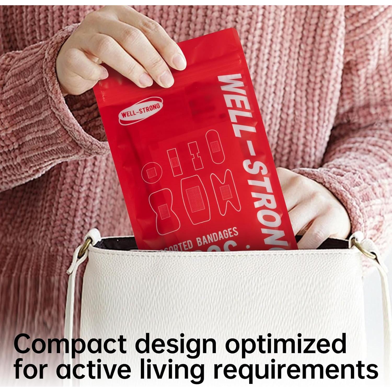 Kit de Primeros Auxilios WELL-STRONG 75PCS Vendas Variadas