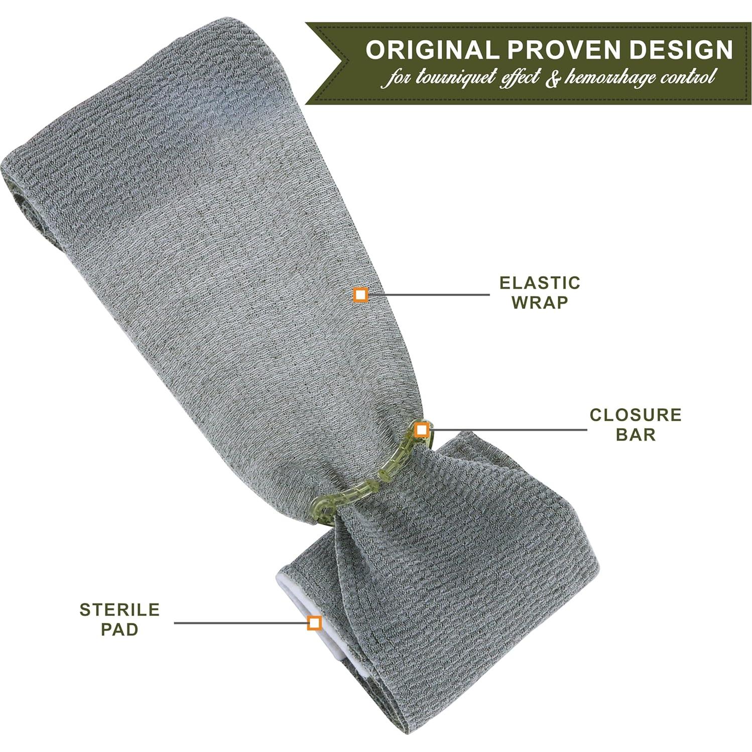 Kit de Trauma Swiss Safe - Vendajes Estériles 15.24 cm - 2 Paquete