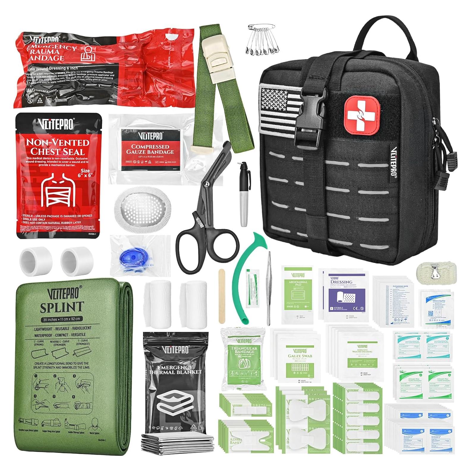 Kit de Primeros Auxilios Avanzado VLITEPRO - 242 Piezas, 18.5x15.5 cm