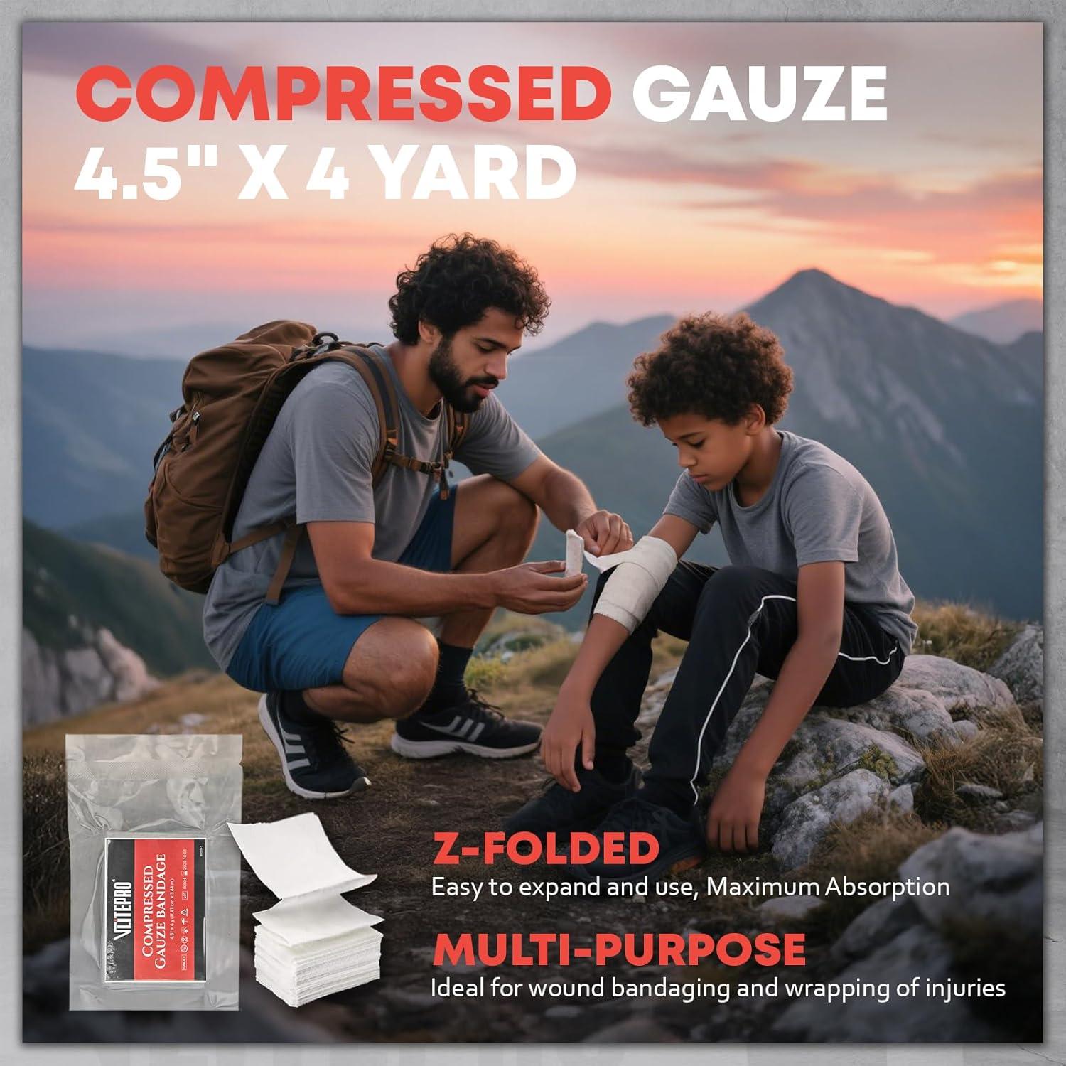 Kit de Primeros Auxilios Avanzado VLITEPRO - 242 Piezas, 18.5x15.5 cm