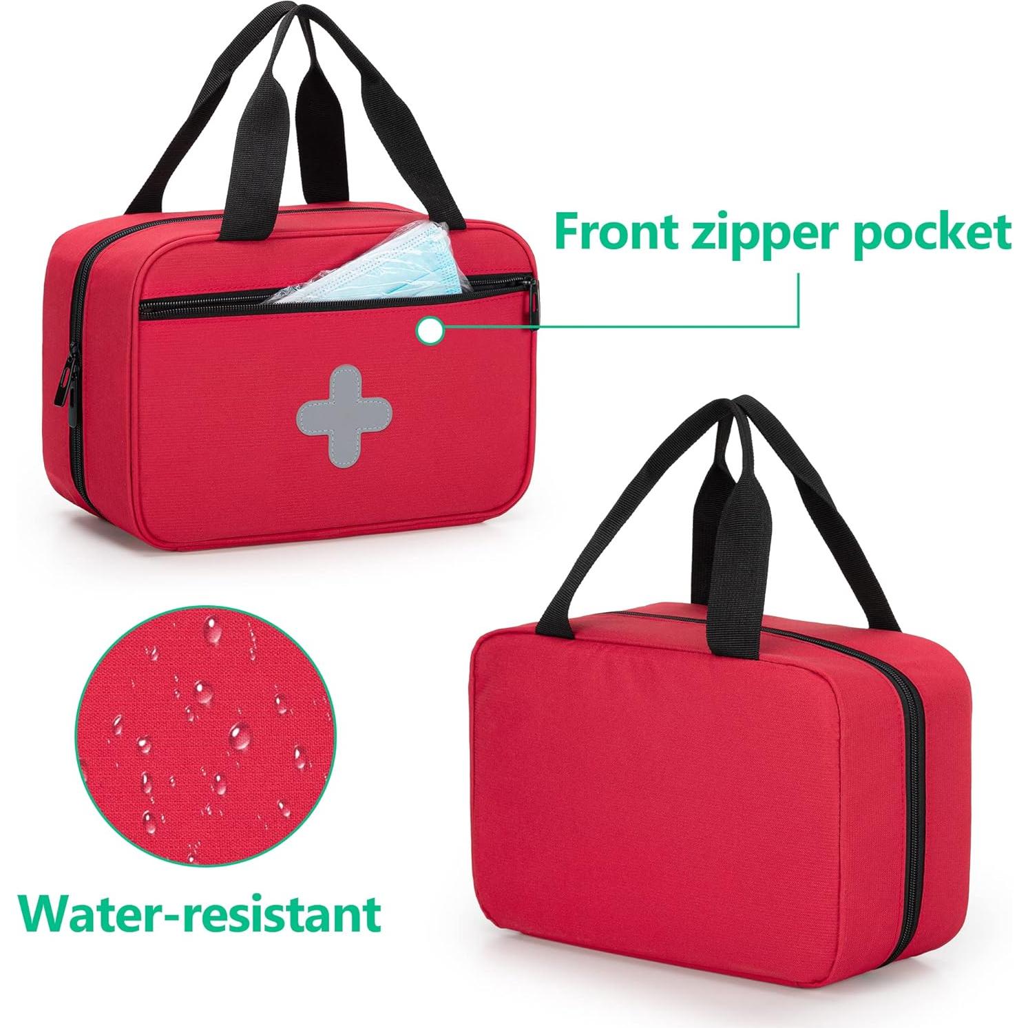 Bolsa de Primeros Auxilios CURMIO Roja Compacta 29x10x20 cm