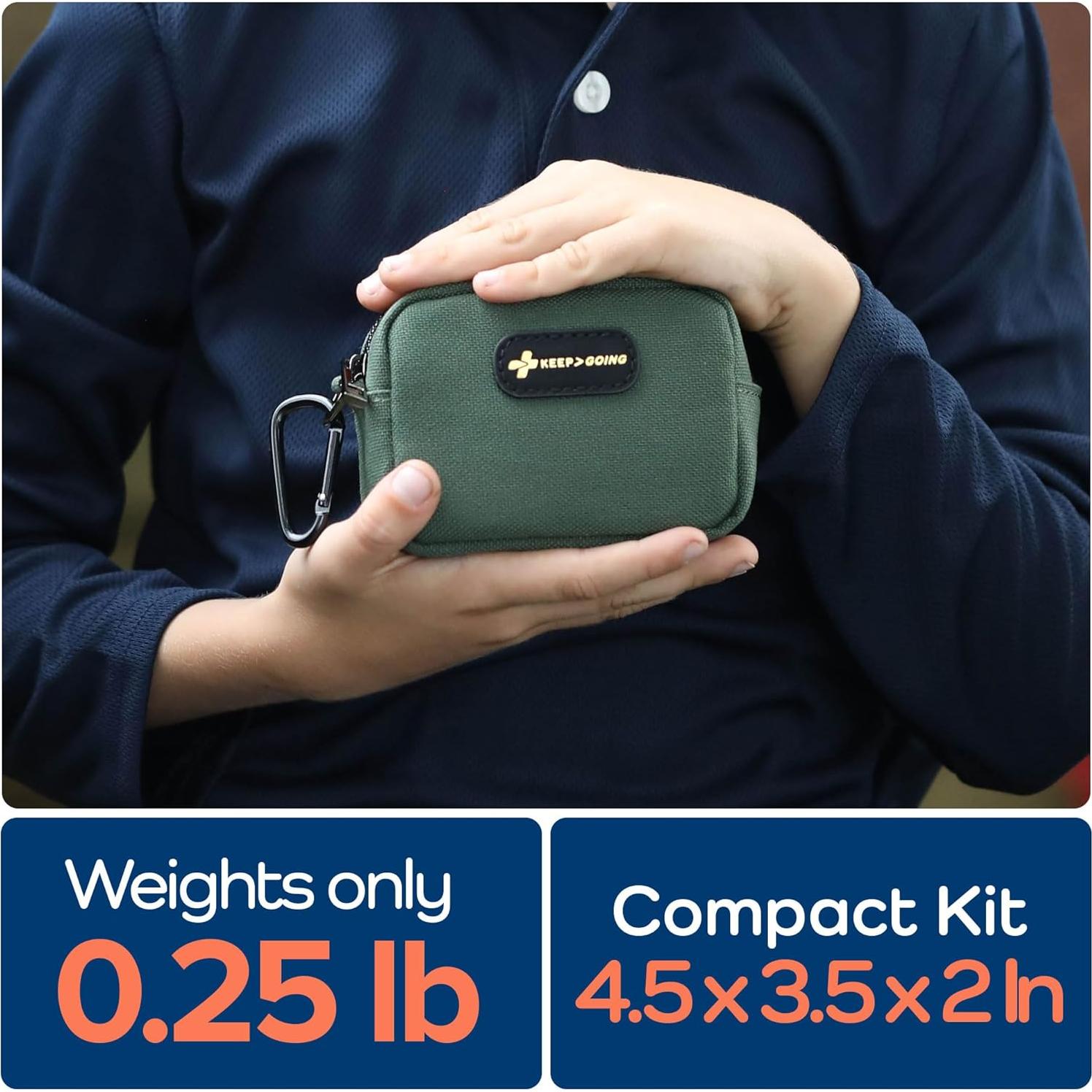 Kit de Primeros Auxilios KeepGoing Verde Cazador - 60 Piezas