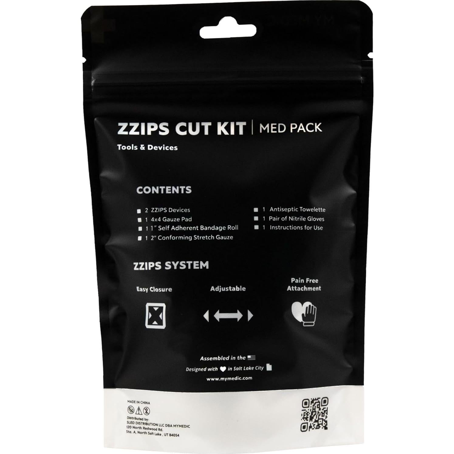 Kit de Primeros Auxilios My Medic ZZips MedPack para Cortes