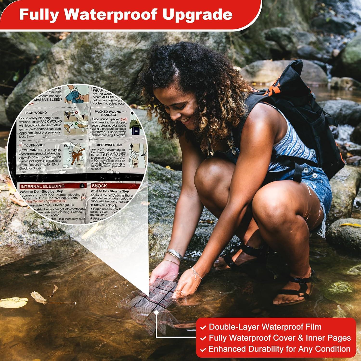 Guía de Primeros Auxilios EDC Estenio Impermeable 51 Ilustraciones