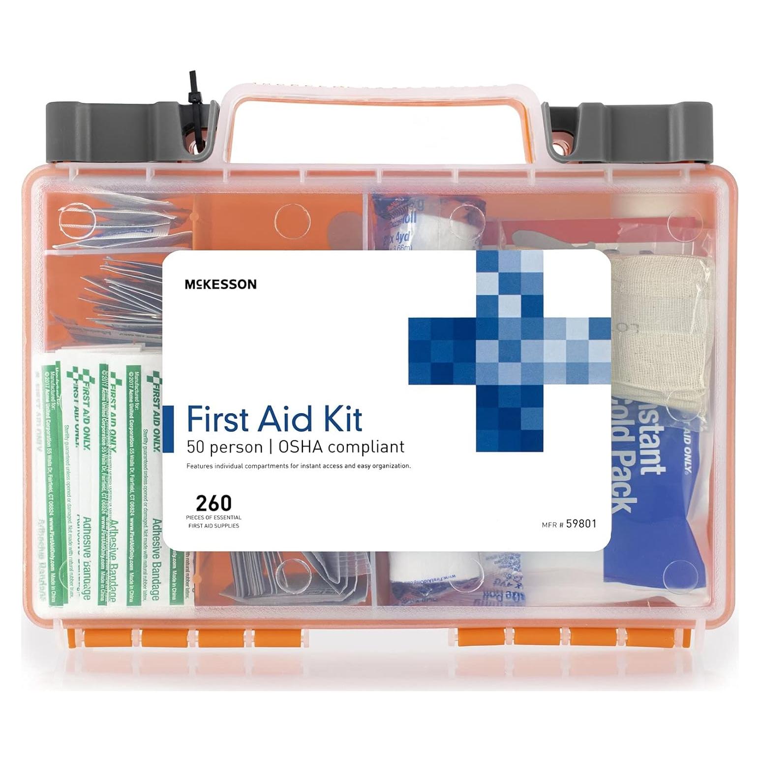 Kit de Primeros Auxilios McKesson 260 Piezas para 50 Personas