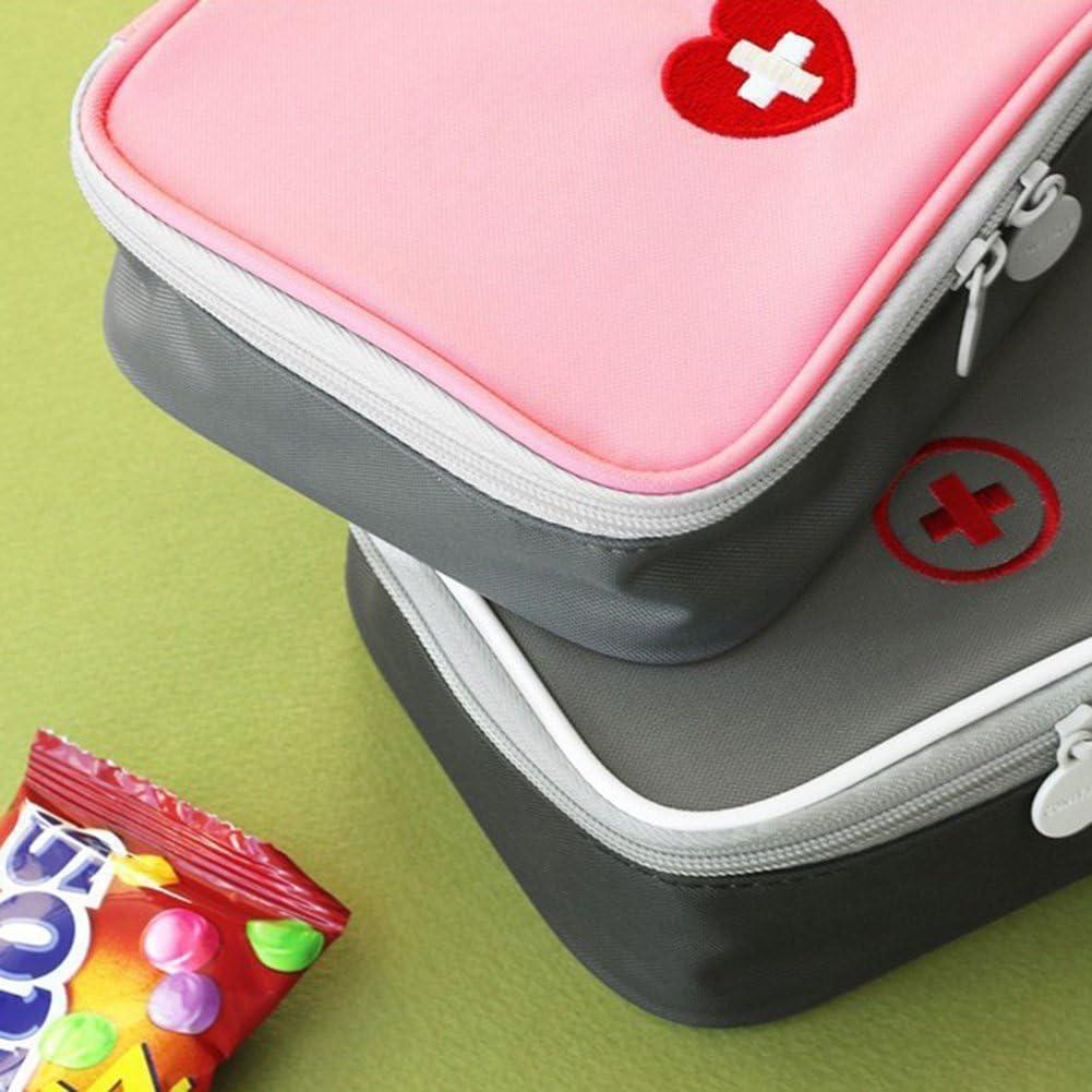 Kit de Primeros Auxilios Portátil Rosa Cauaoa - Mini Emergencia