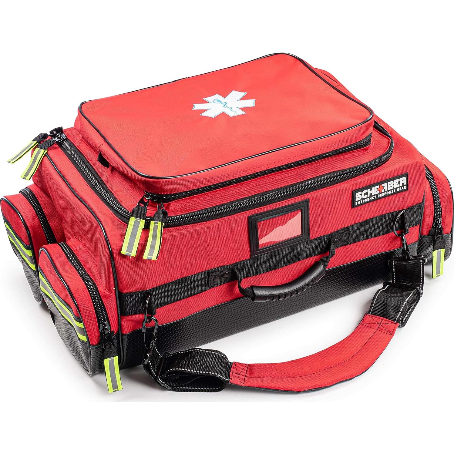 Kit de Trauma Profesional Scherber con 260 Suministros - Rojo