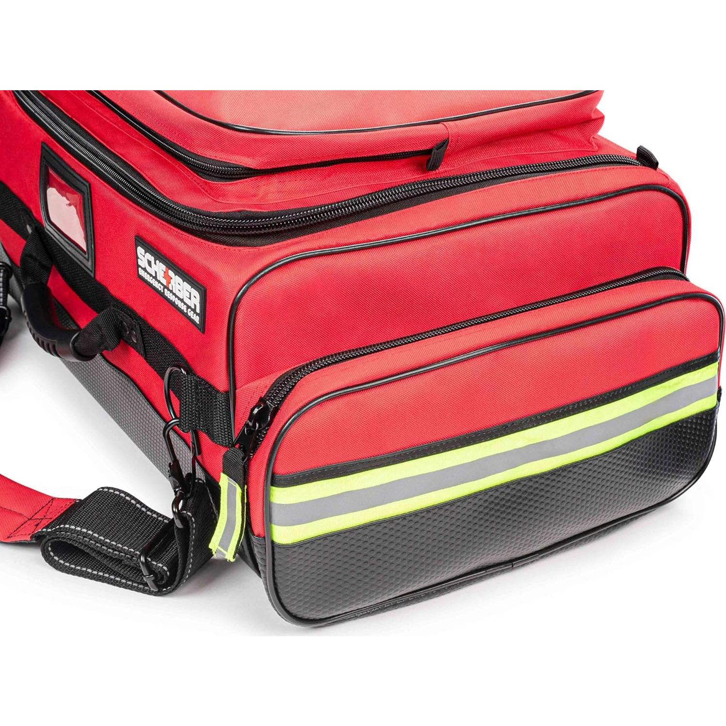 Kit de Trauma Profesional Scherber con 260 Suministros - Rojo