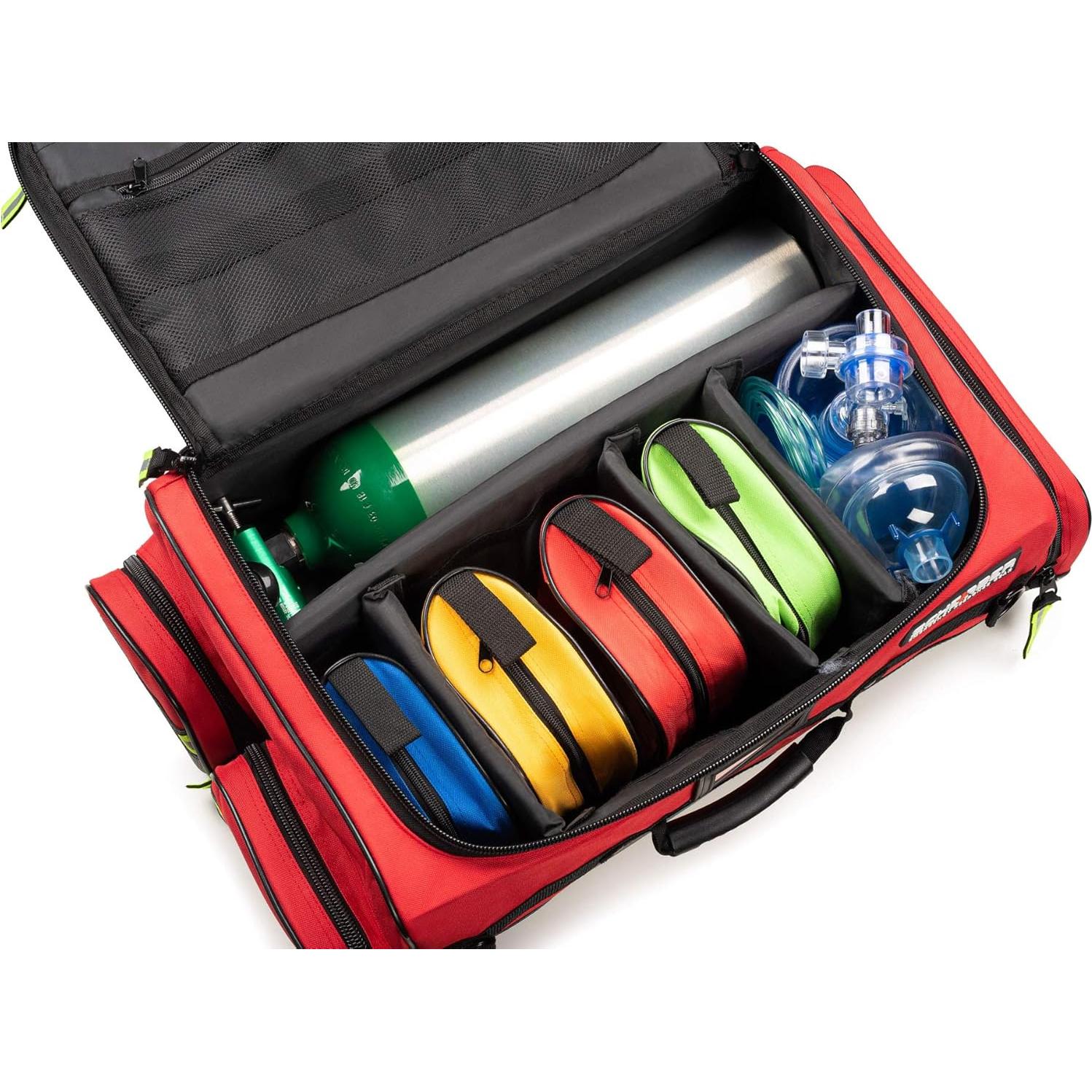 Kit de Trauma Profesional Scherber con 260 Suministros - Rojo