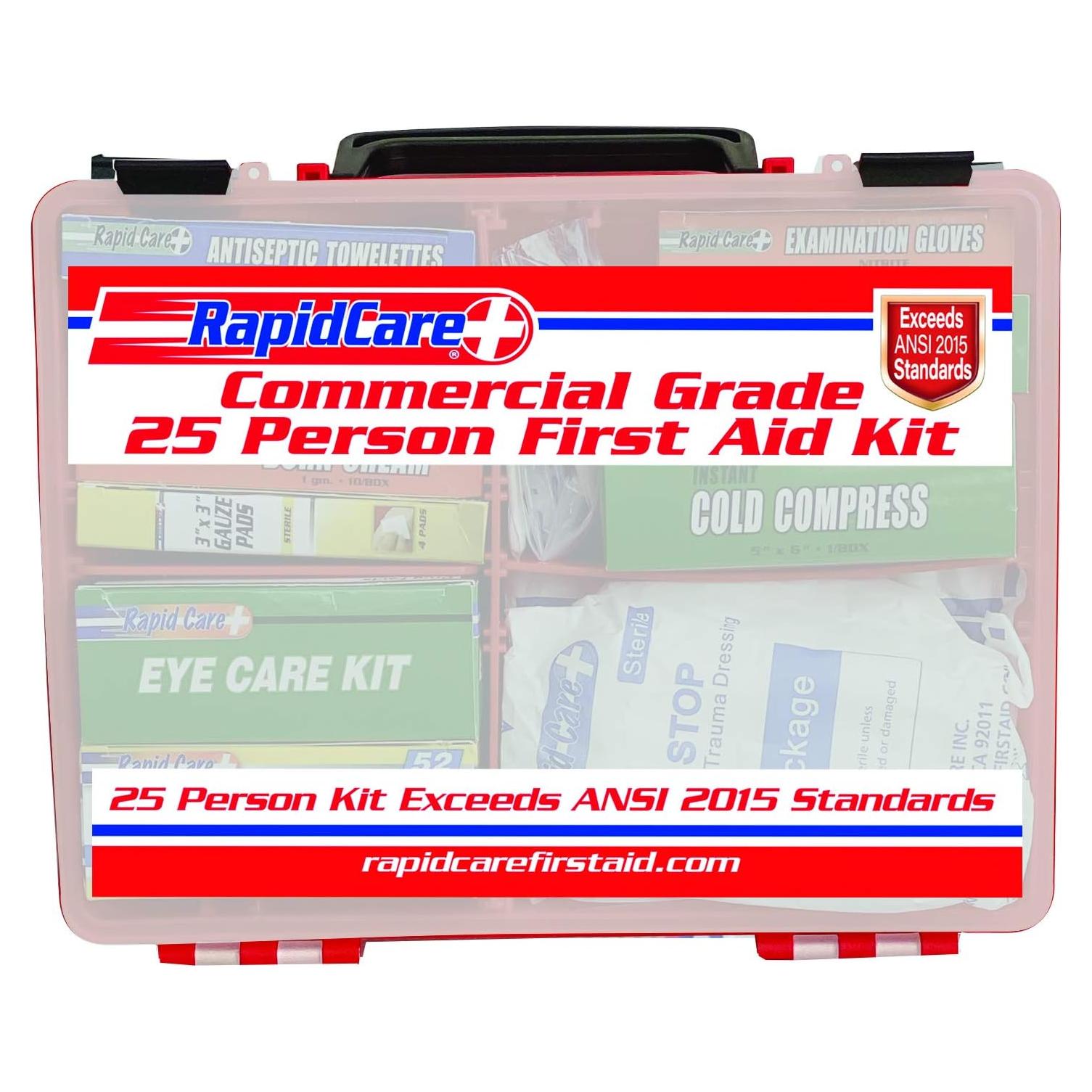 Kit de Primeros Auxilios Rapid Care 839-1-12AN para 25 Personas