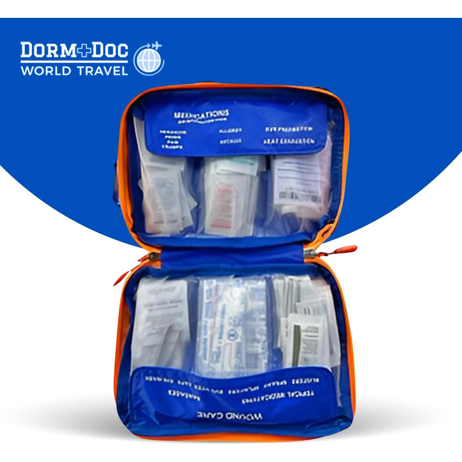 Kit de Primeros Auxilios DormDoc 125 Piezas Compacto para Deportes