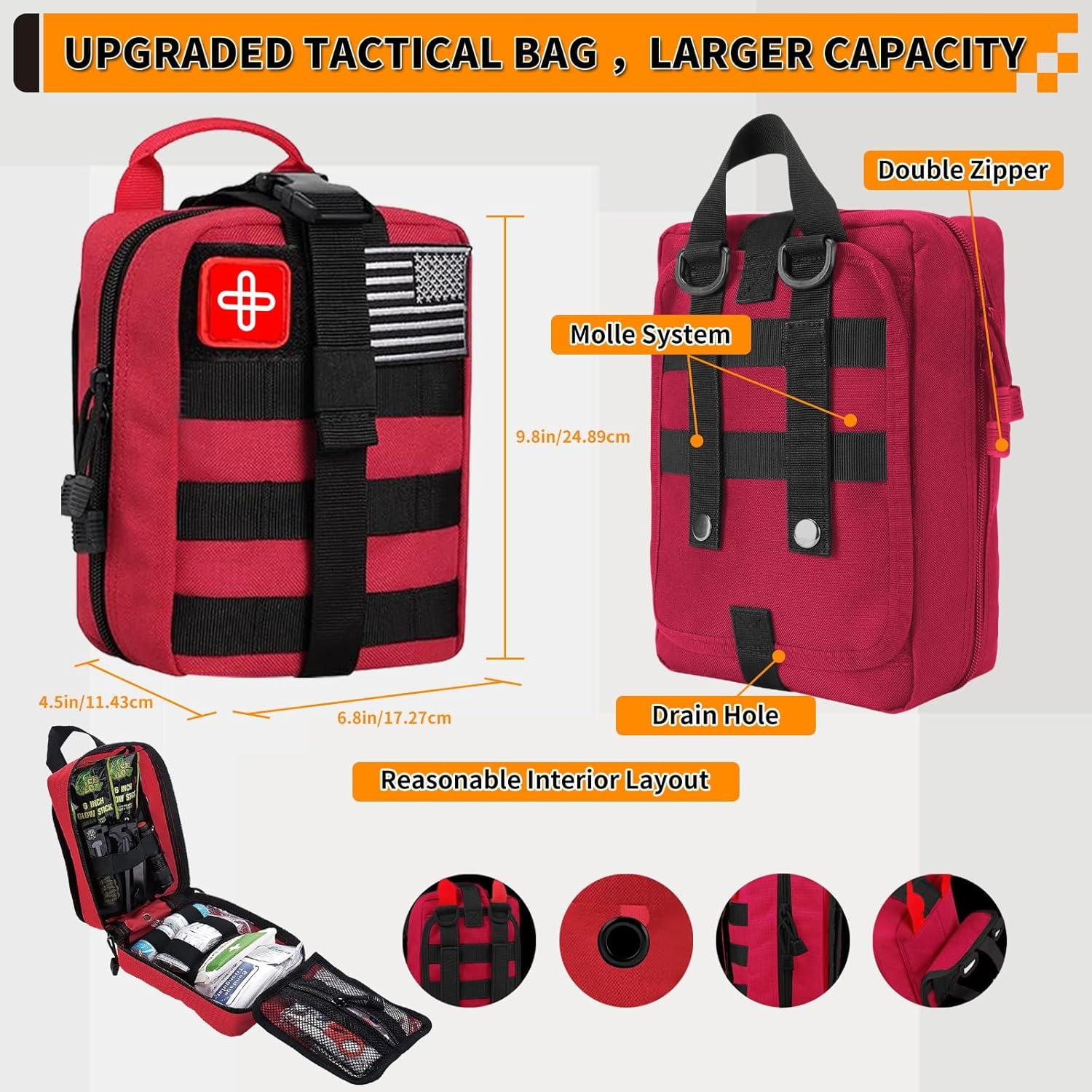 Kit de Supervivencia Uhoolly 252 Piezas con Primeros Auxilios