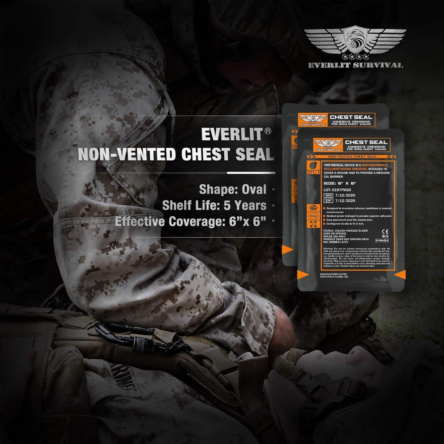 Kit de Trauma EVERLIT con Torniquete CAT Gen-7 y QuikClot