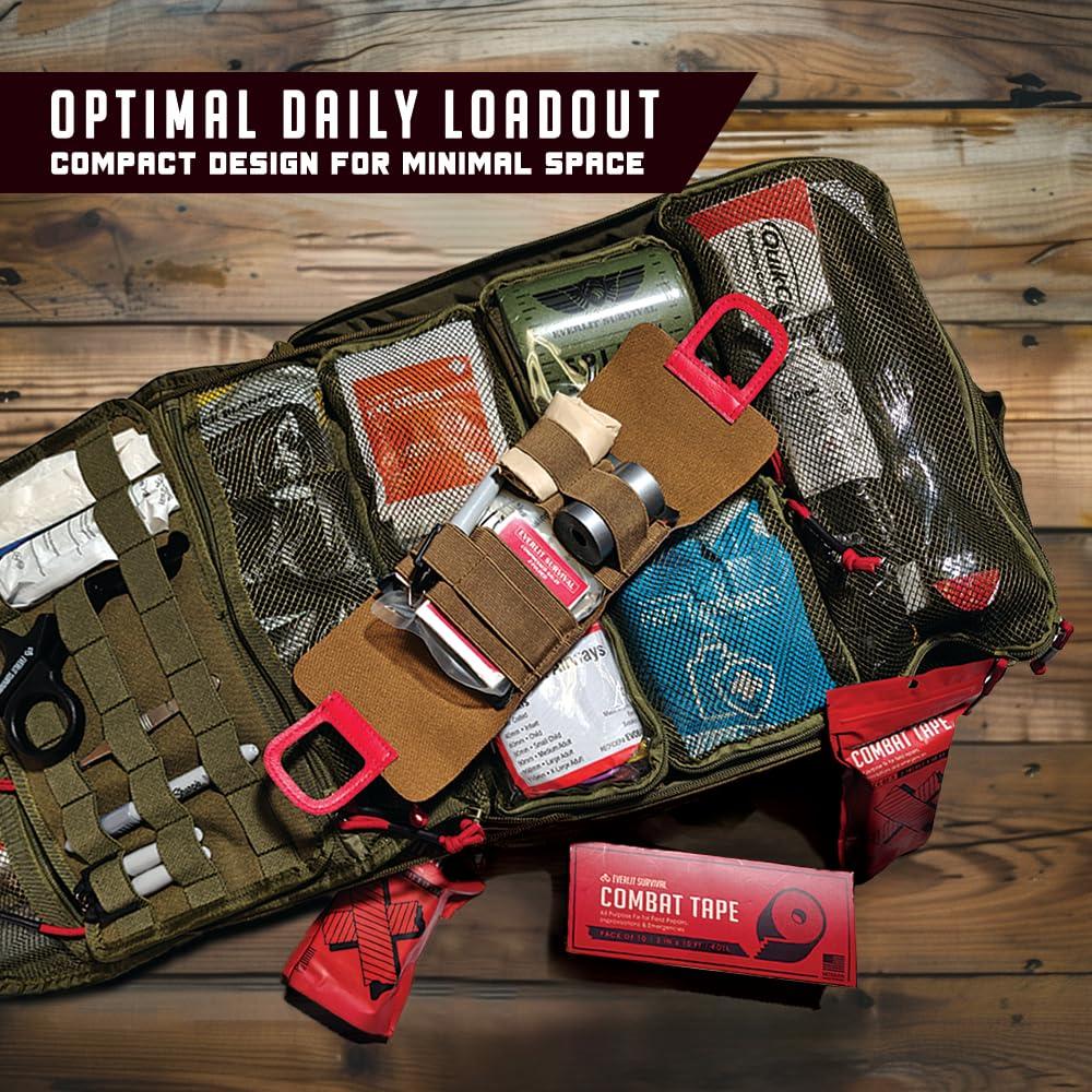 Cinta de Combate de Supervivencia EVERLIT 5 cm x 3 m - 10 Paquete