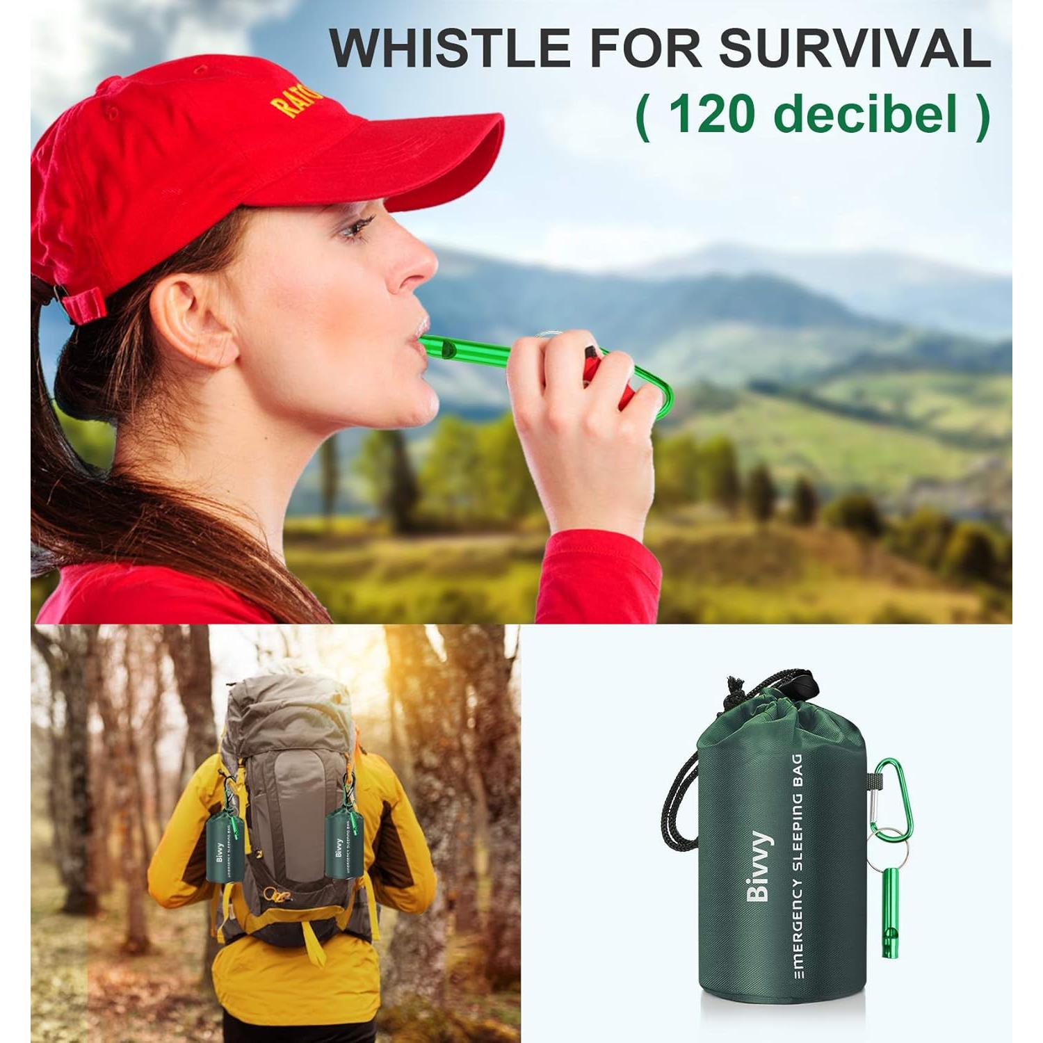 Saco de Dormir de Emergencia Timok Verde 2 Unidades 2.13x1.22m