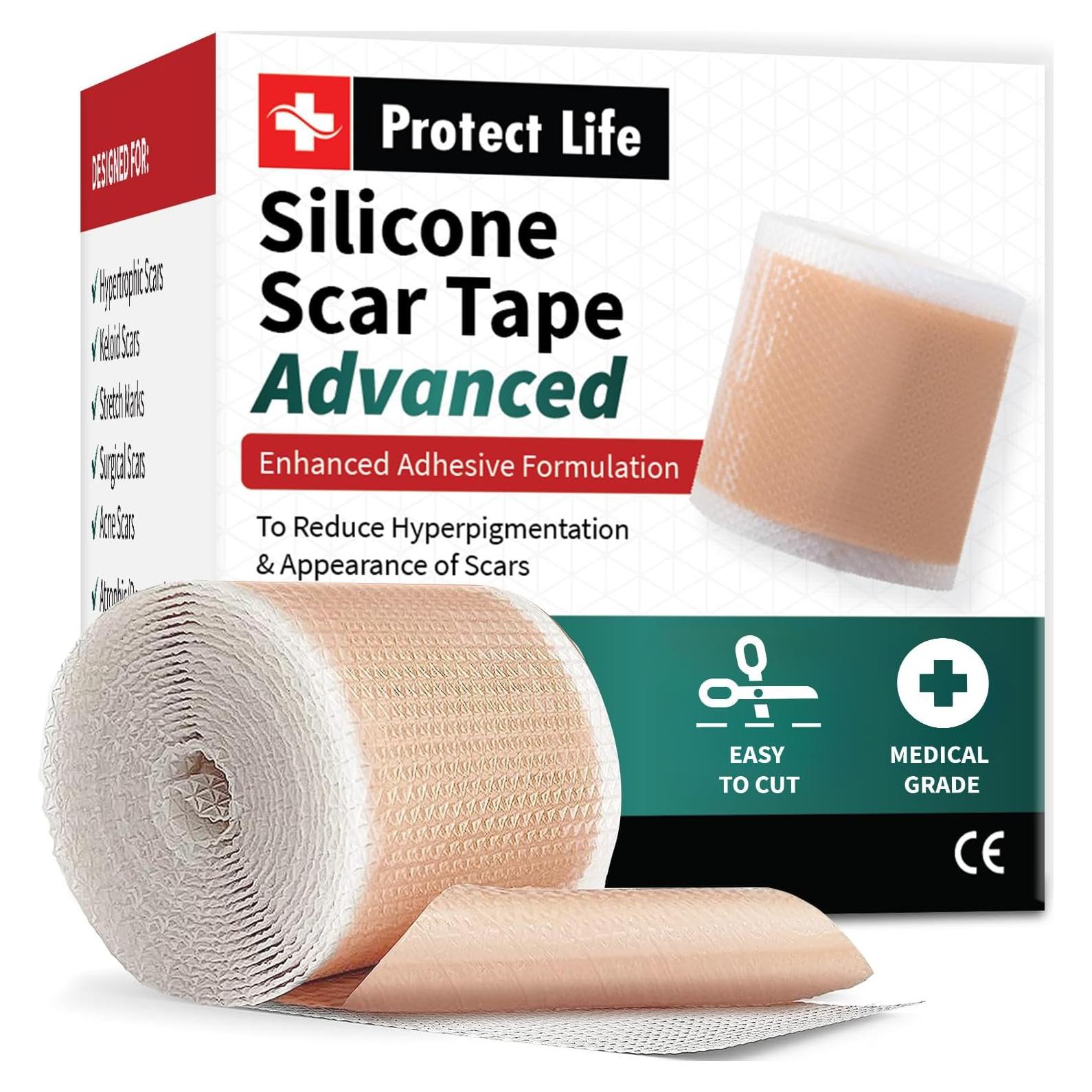 Cinta de Cicatriz de Silicona Protect Life 4.06 cm x 299.72 cm