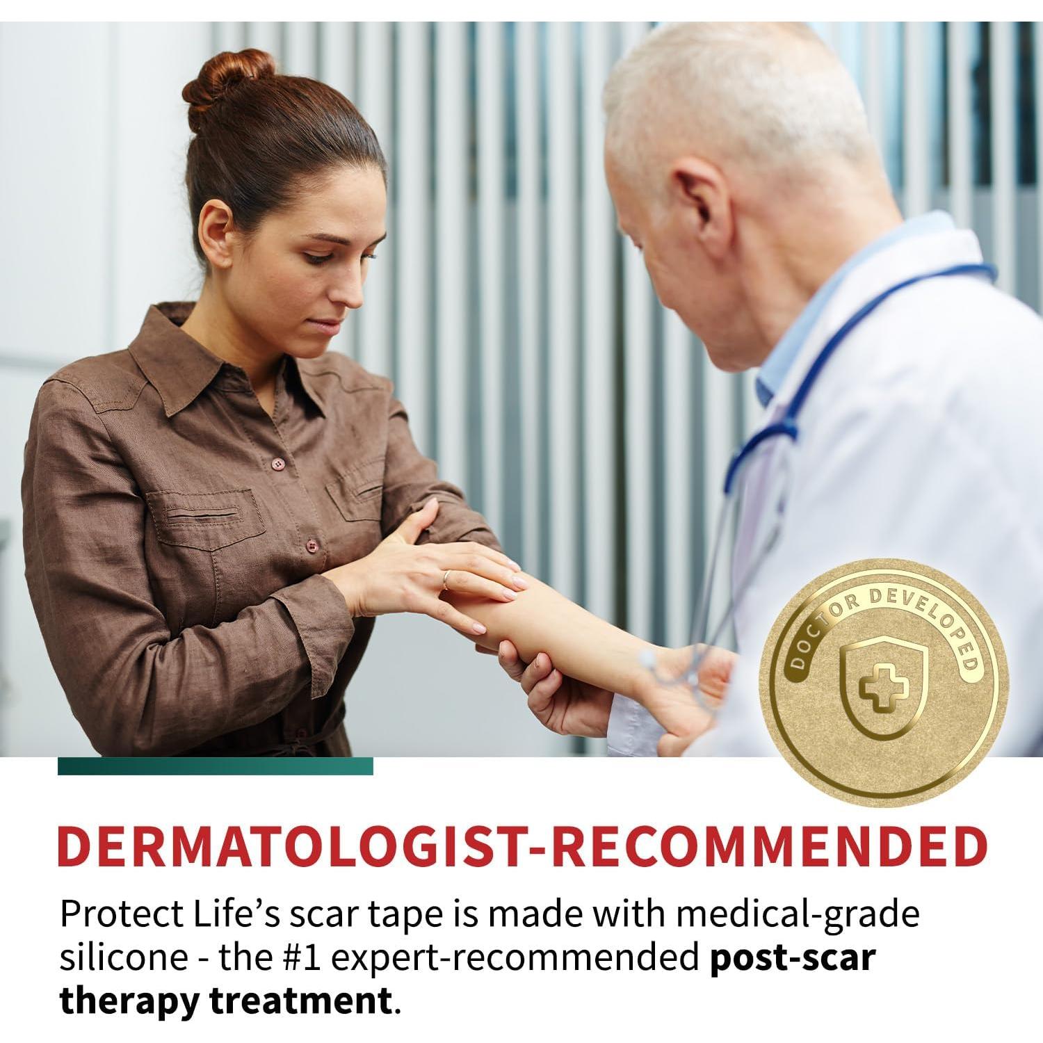 Cinta de Cicatriz de Silicona Protect Life 4.06 cm x 299.72 cm