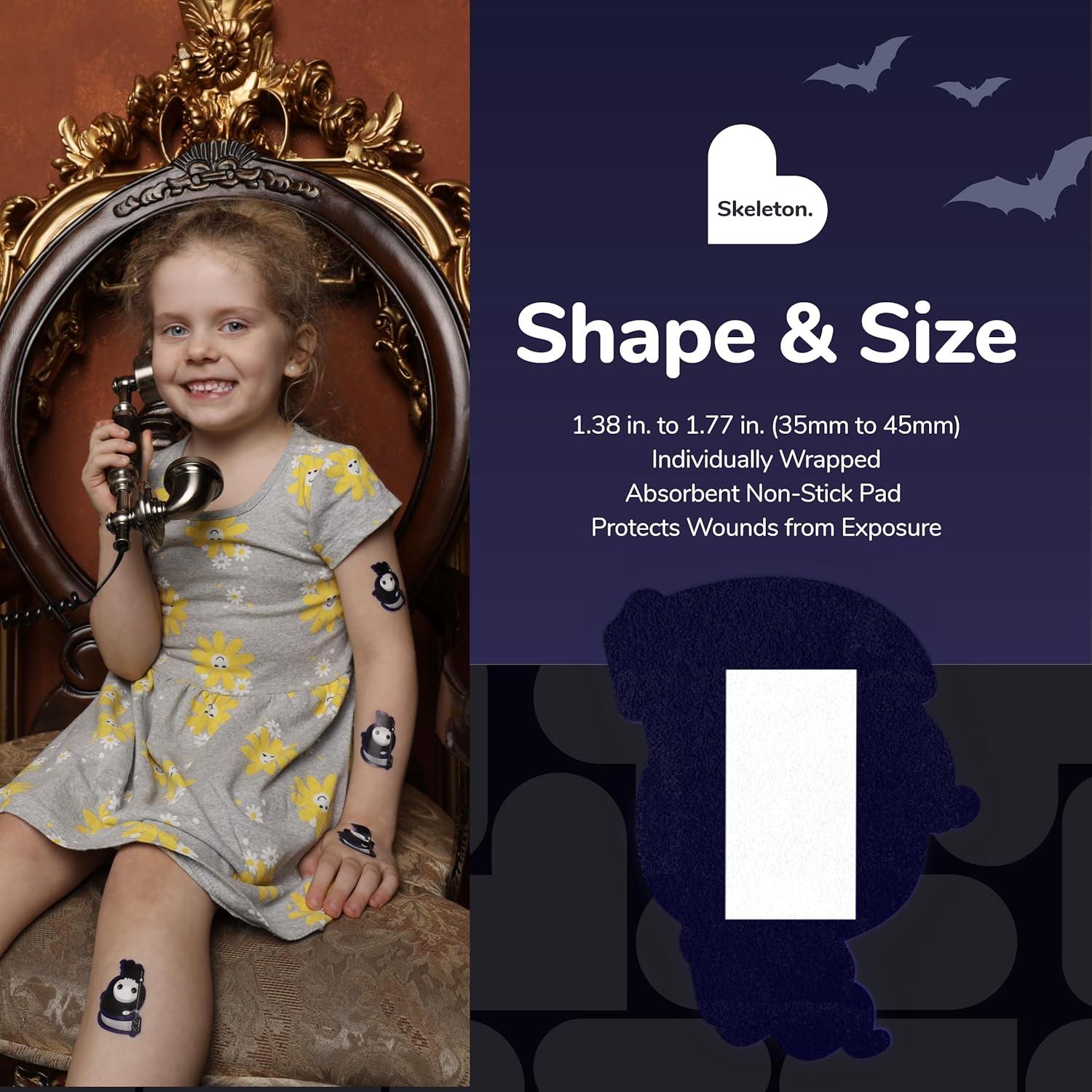 Vendajes Autoadhesivos BioSwiss Halloween Esqueleto 50 Piezas