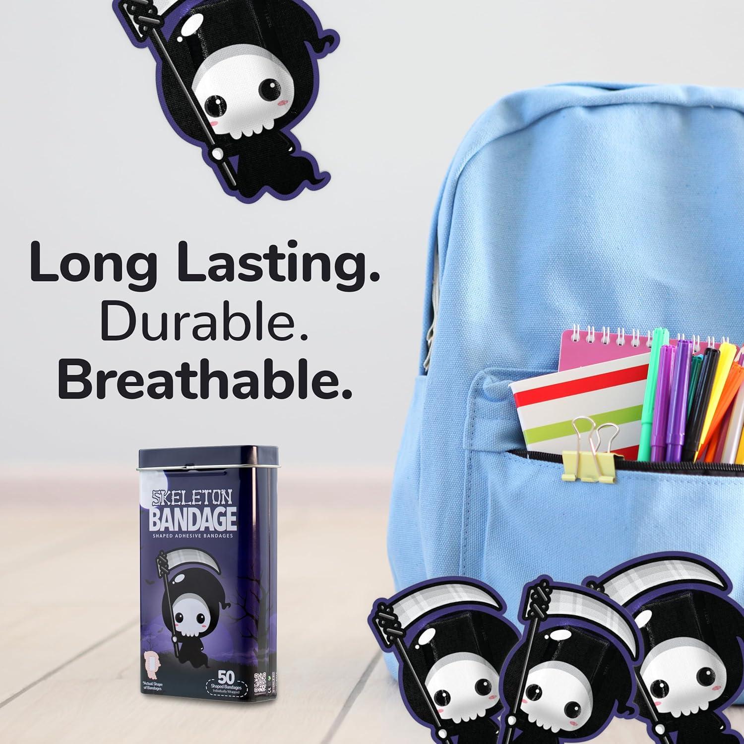 Vendajes Autoadhesivos BioSwiss Halloween Esqueleto 50 Piezas