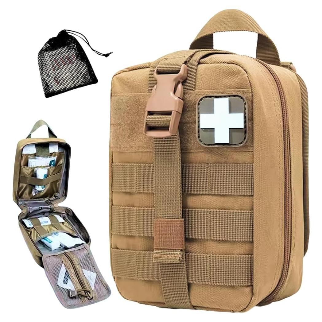 Bolsa Médica Táctica Orca Rip Away IFAK Coyote 20.32x15.24cm