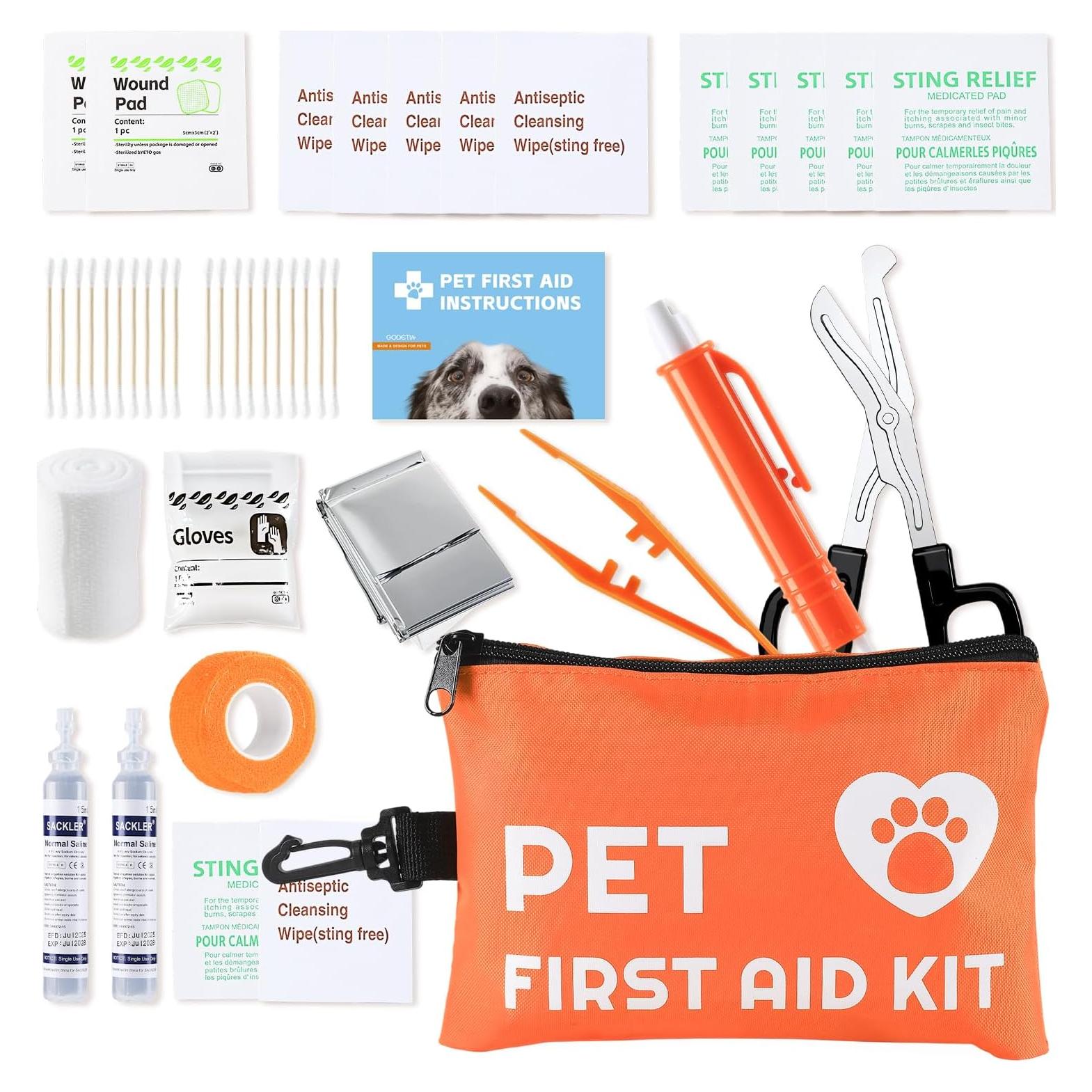 Kit de Primeros Auxilios para Perros Homsoil 45 Piezas Resistente