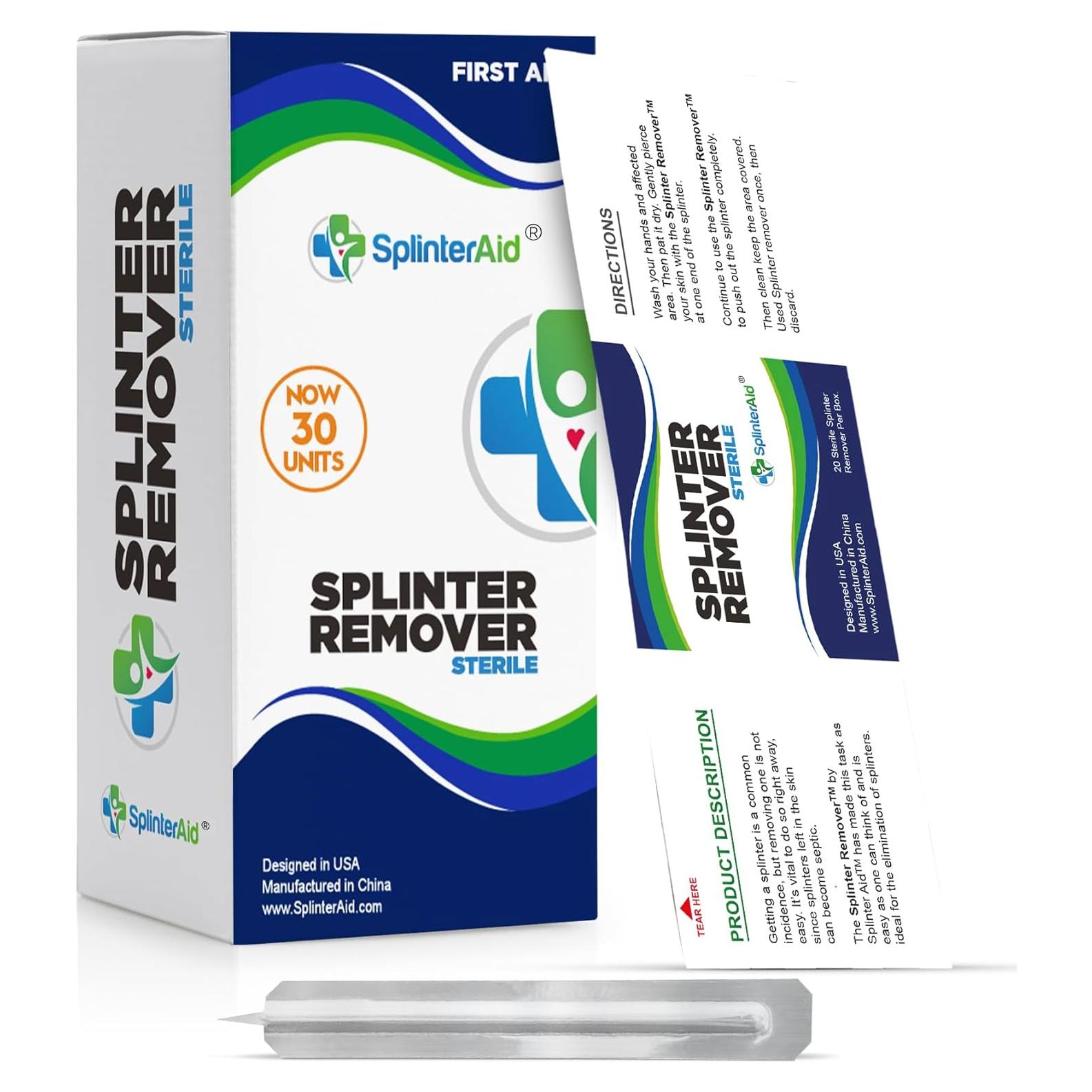 Kit de Remoción de Astillas SplinterAid - 30 Herramientas Desechables