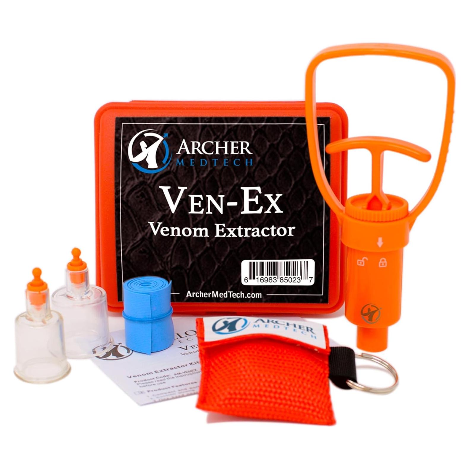 Kit de Primeros Auxilios Ven-Ex Archer MedTech - Extractor de Veneno y RCP