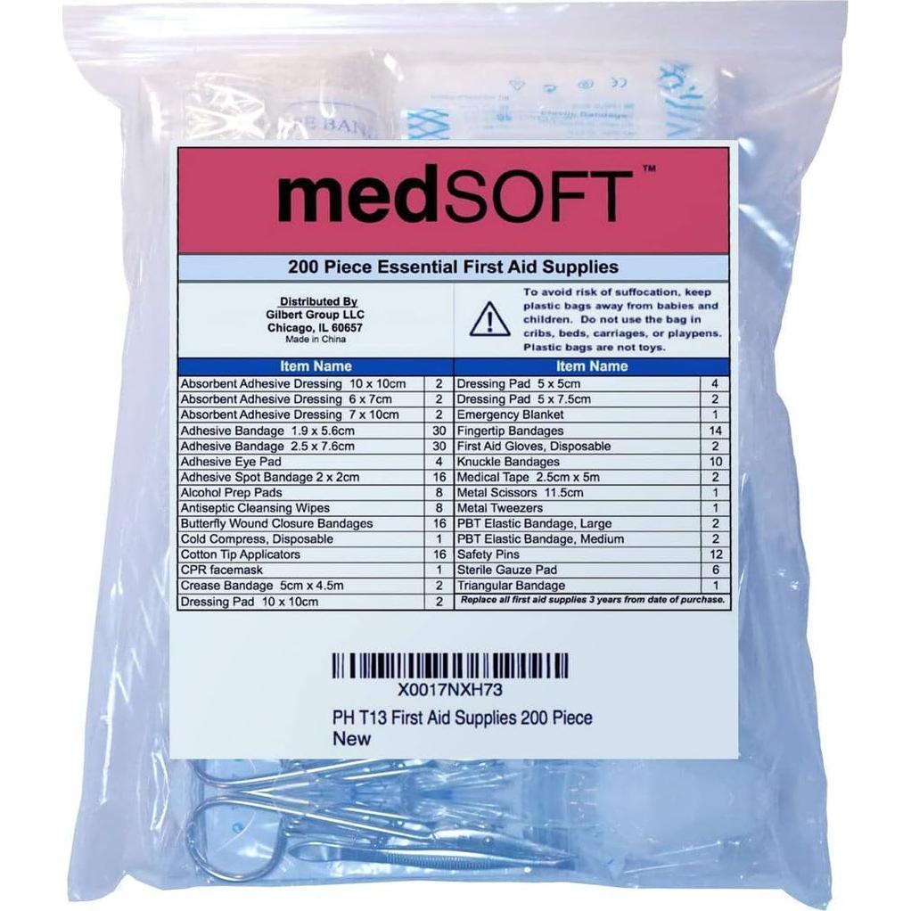 Kit de Reposición de Primeros Auxilios BrightCare - 200 Piezas