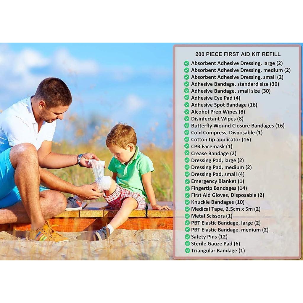 Kit de Reposición de Primeros Auxilios BrightCare - 200 Piezas