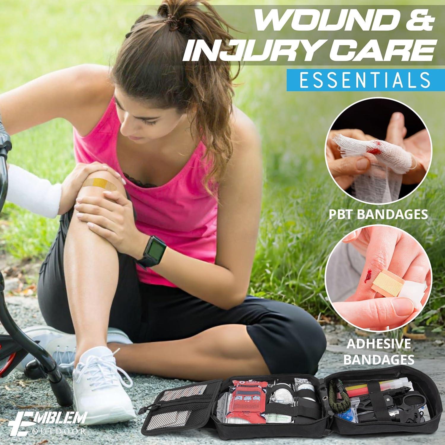 Kit de Supervivencia de Primeros Auxilios Emblem Outdoor 242 Piezas