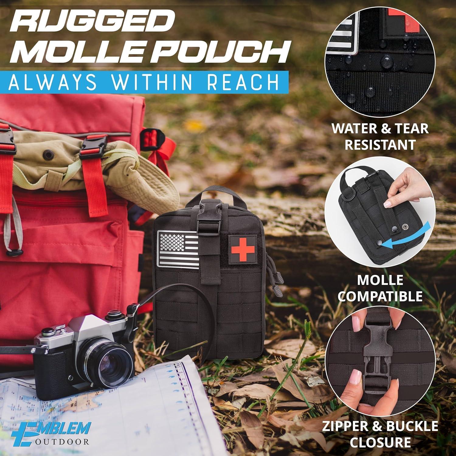 Kit de Supervivencia de Primeros Auxilios Emblem Outdoor 242 Piezas