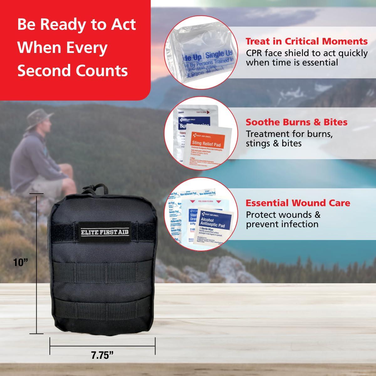 Kit de Primeros Auxilios Táctico Elite First Aid 186 Piezas