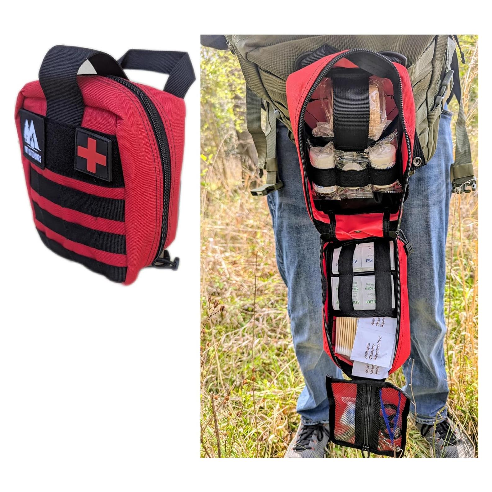 Kit de Primeros Auxilios WT Outdoors - Bolsa Táctica Compacta 20x17cm