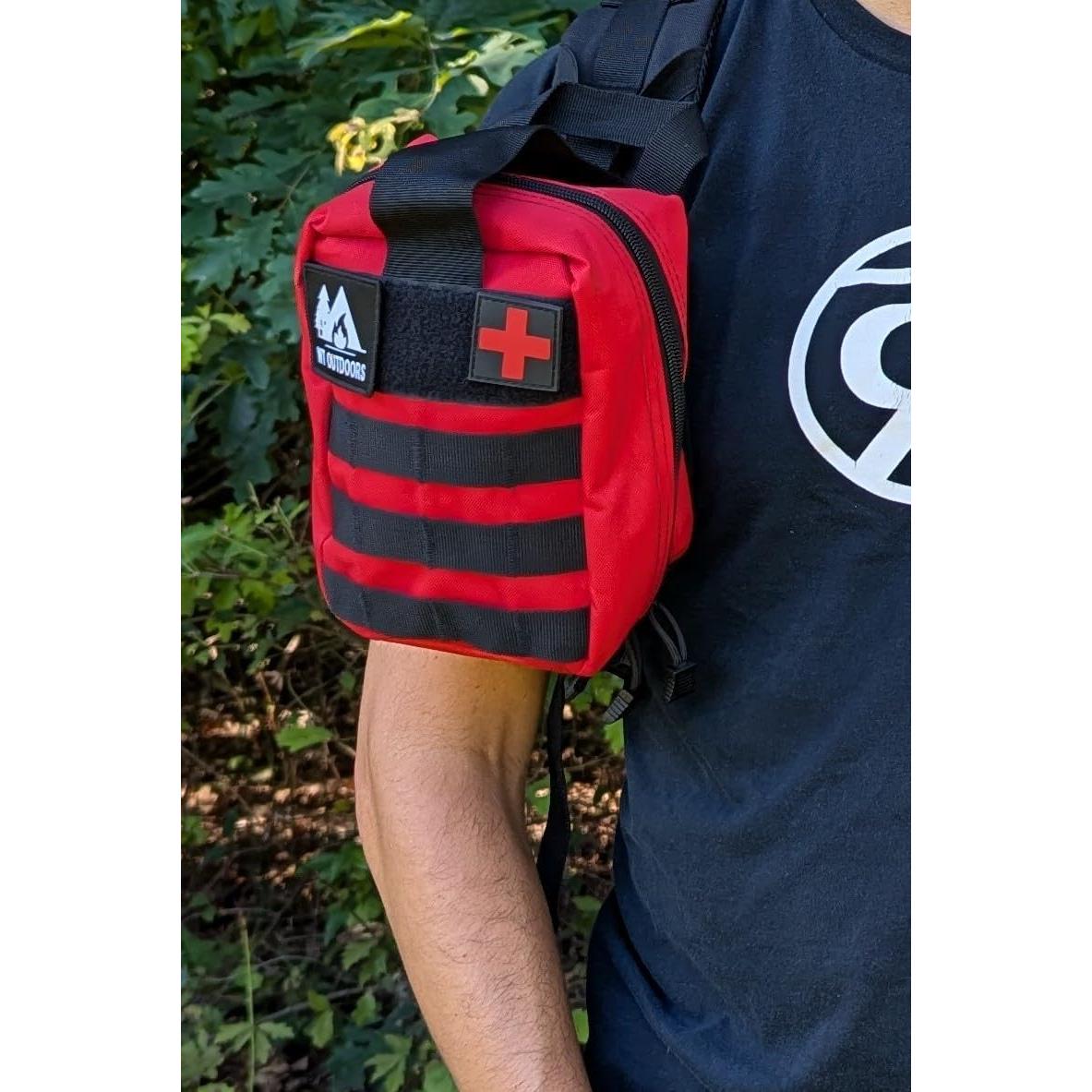 Kit de Primeros Auxilios WT Outdoors - Bolsa Táctica Compacta 20x17cm