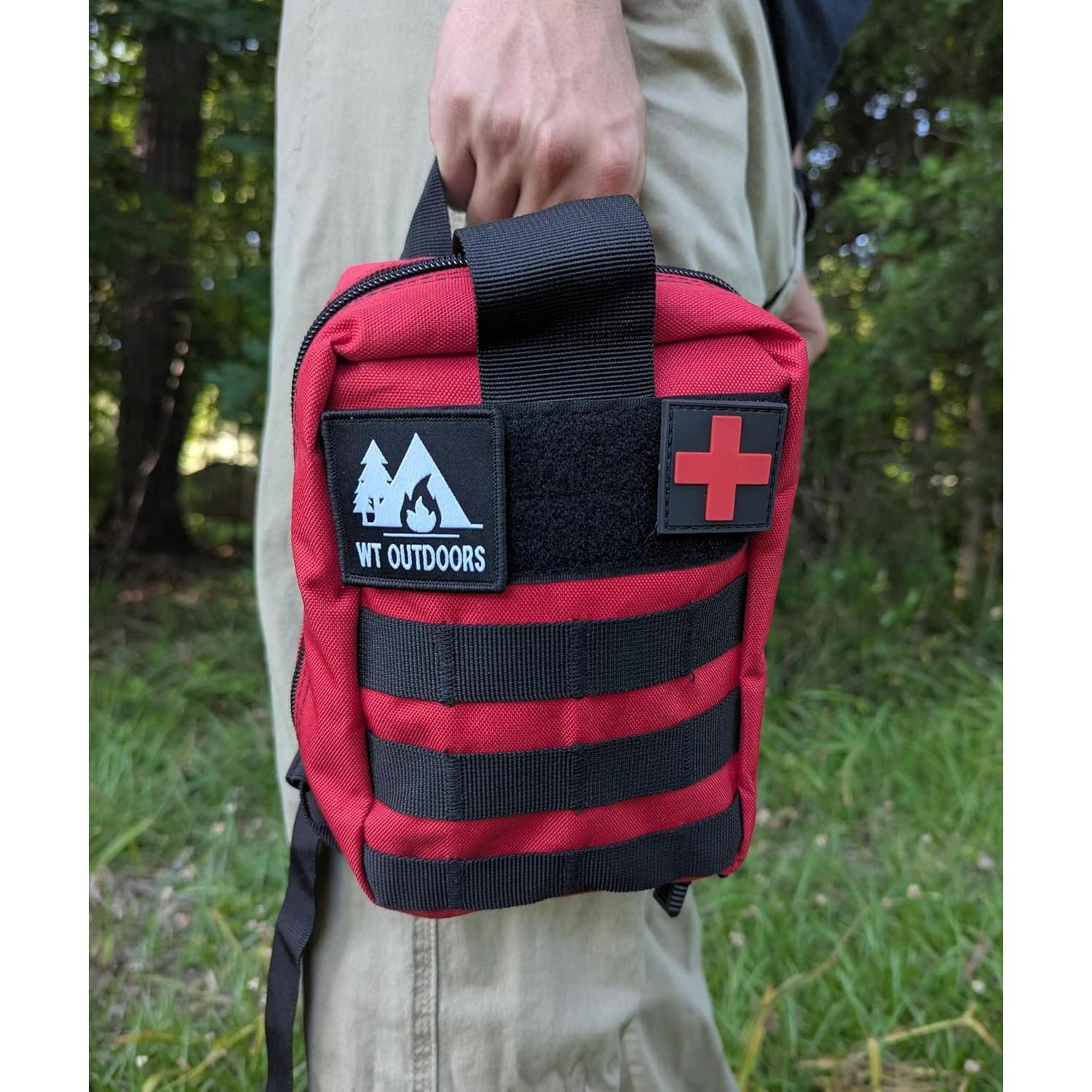 Kit de Primeros Auxilios WT Outdoors - Bolsa Táctica Compacta 20x17cm