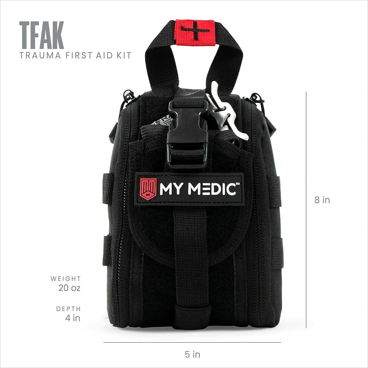 Kit de Primeros Auxilios Mi Medic TFAK - 35 Elementos - Negro