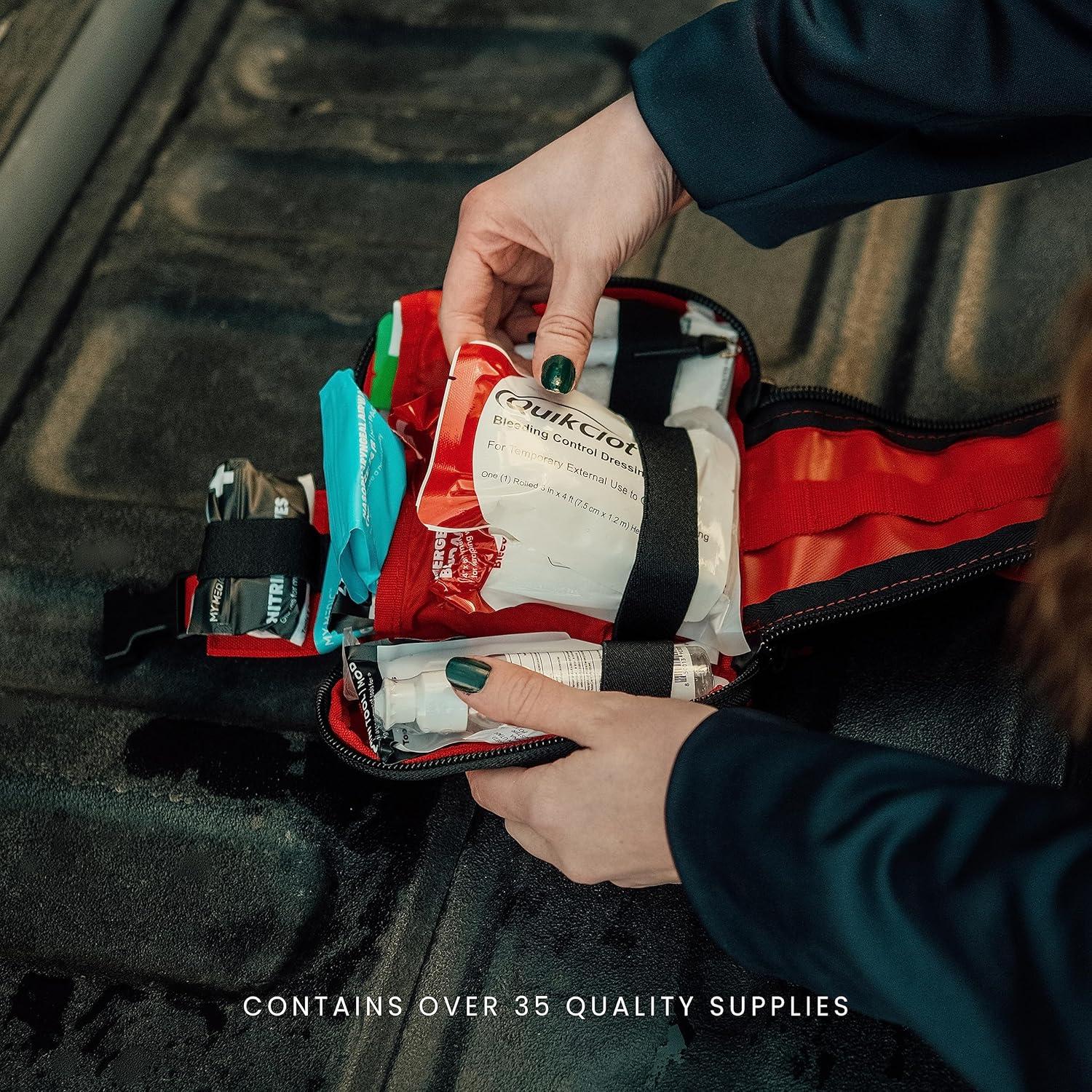 Kit de Primeros Auxilios Mi Medic TFAK - 35 Elementos - Negro