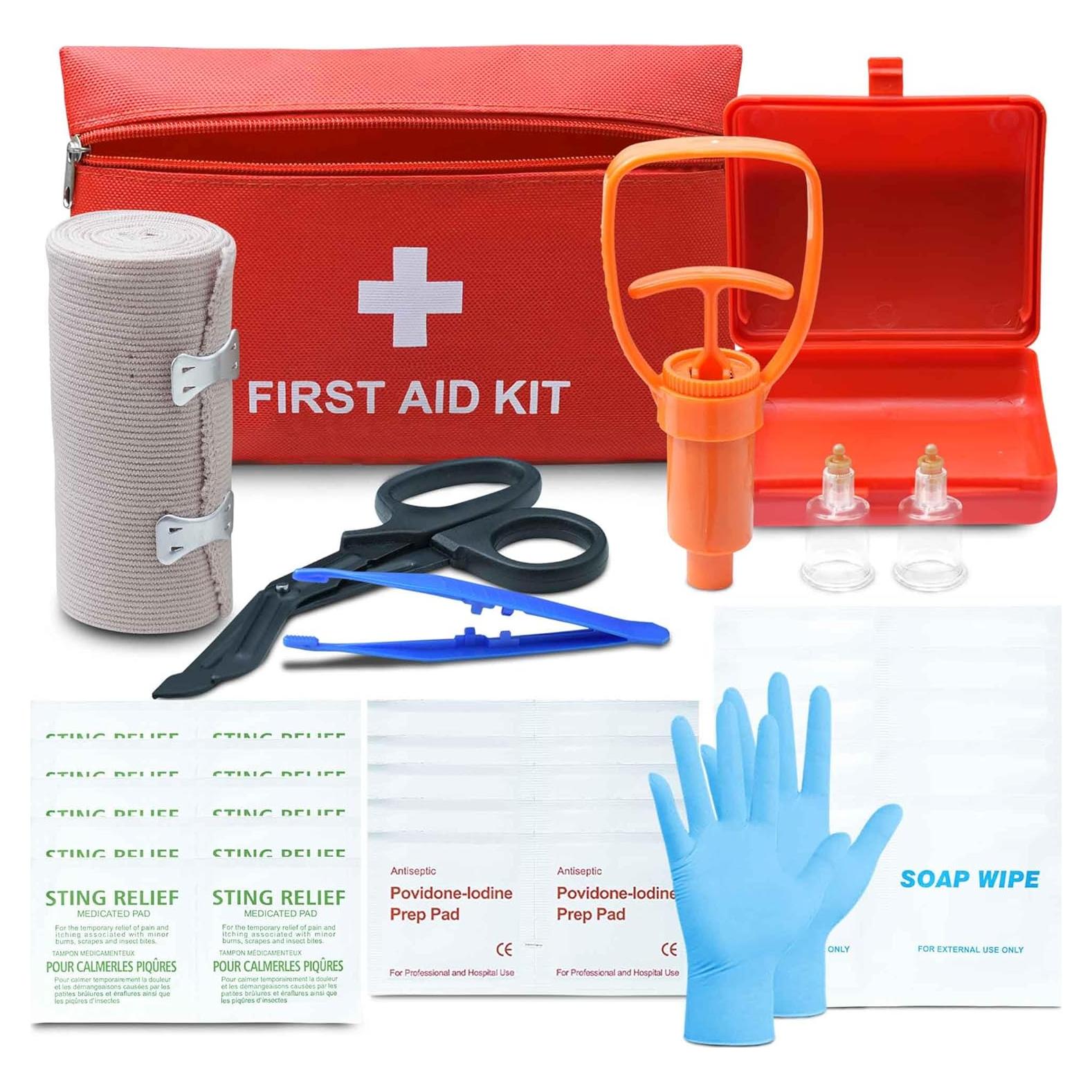 Kit de Primeros Auxilios para Mordeduras y Picaduras BOSITIVE - Rojo