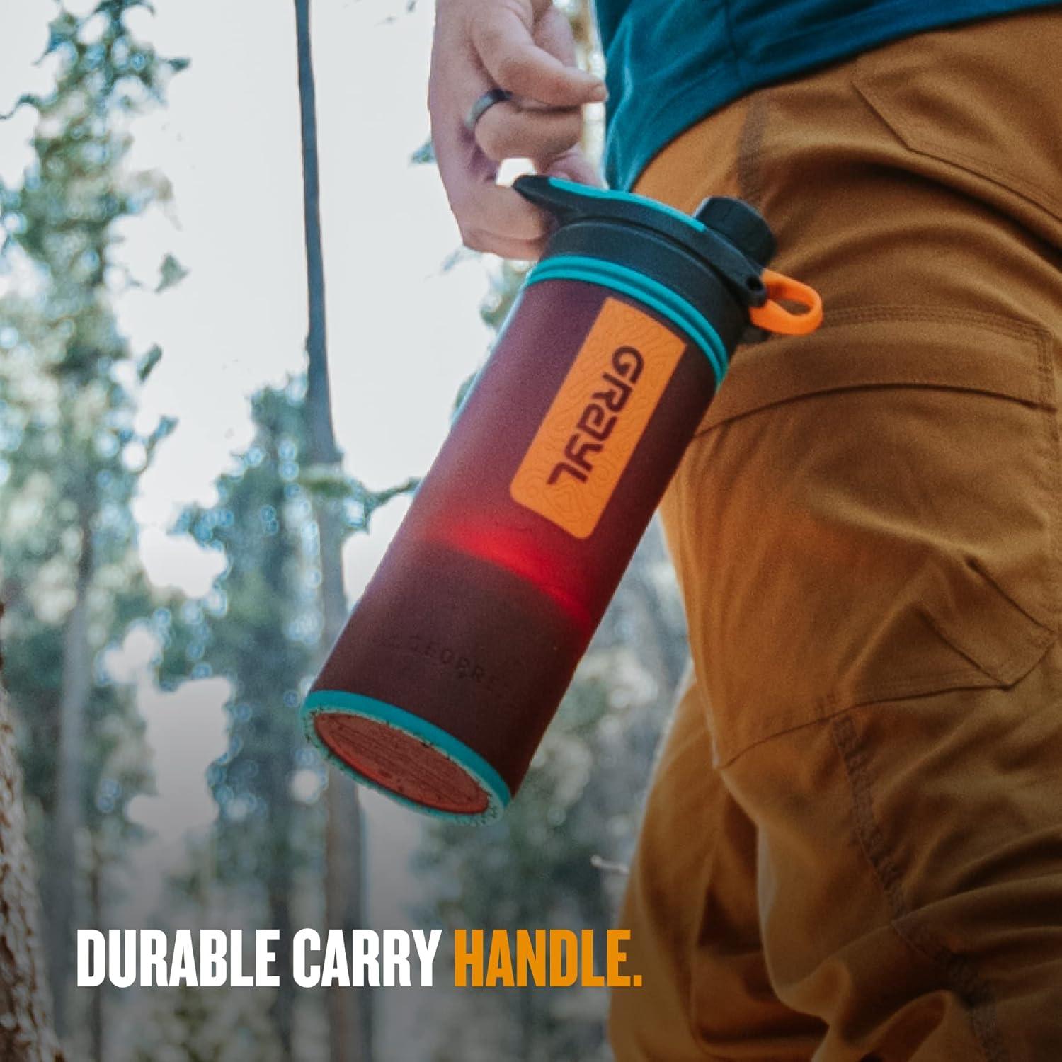 Botella Purificadora de Agua GRAYL GeoPress 710 ml - Rojo Errante