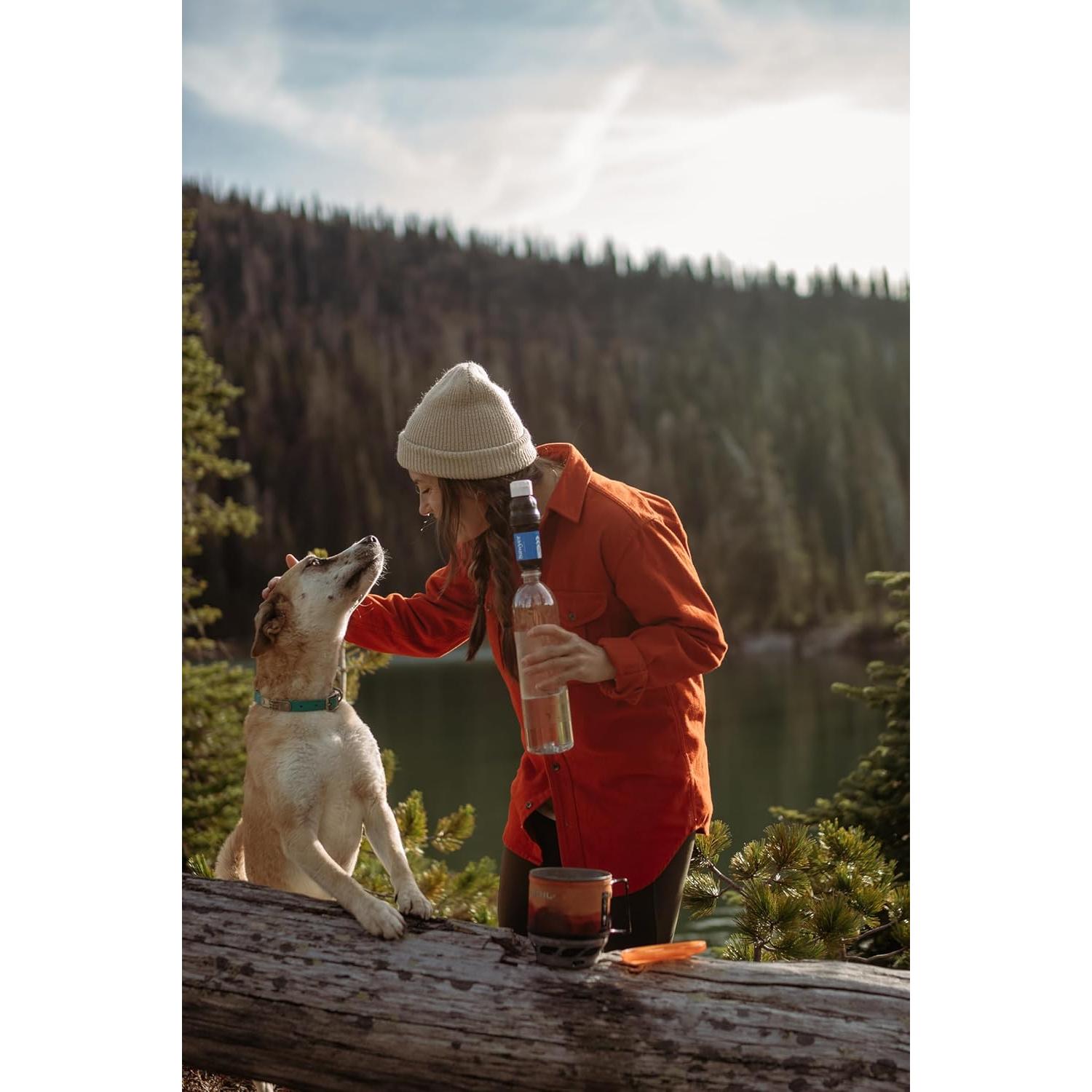 Klymit Almohadilla Aislada Doble V + Filtro Agua Sawyer Squeeze