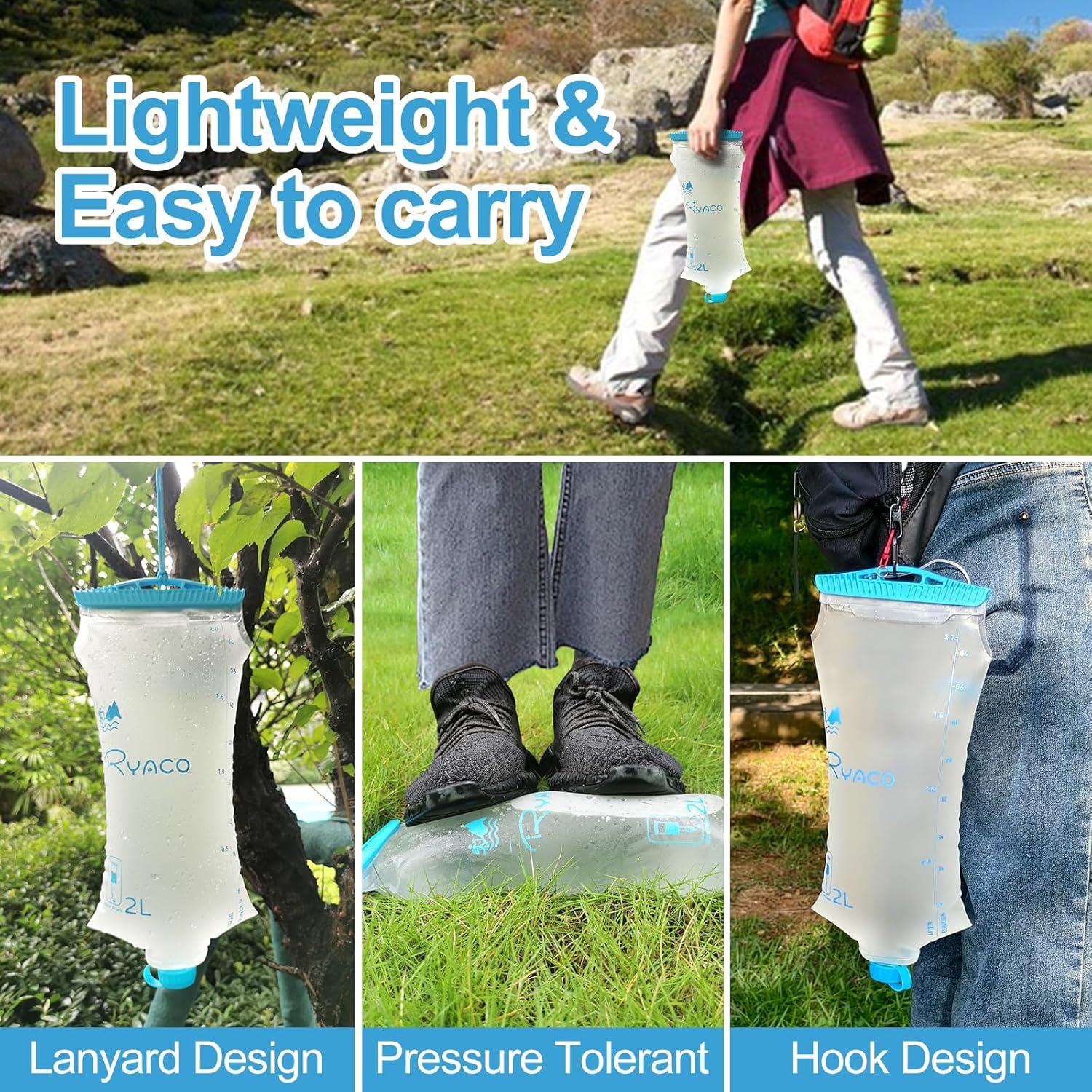 Bolsa de Agua 2L RYACO TPU Colapsable para Camping