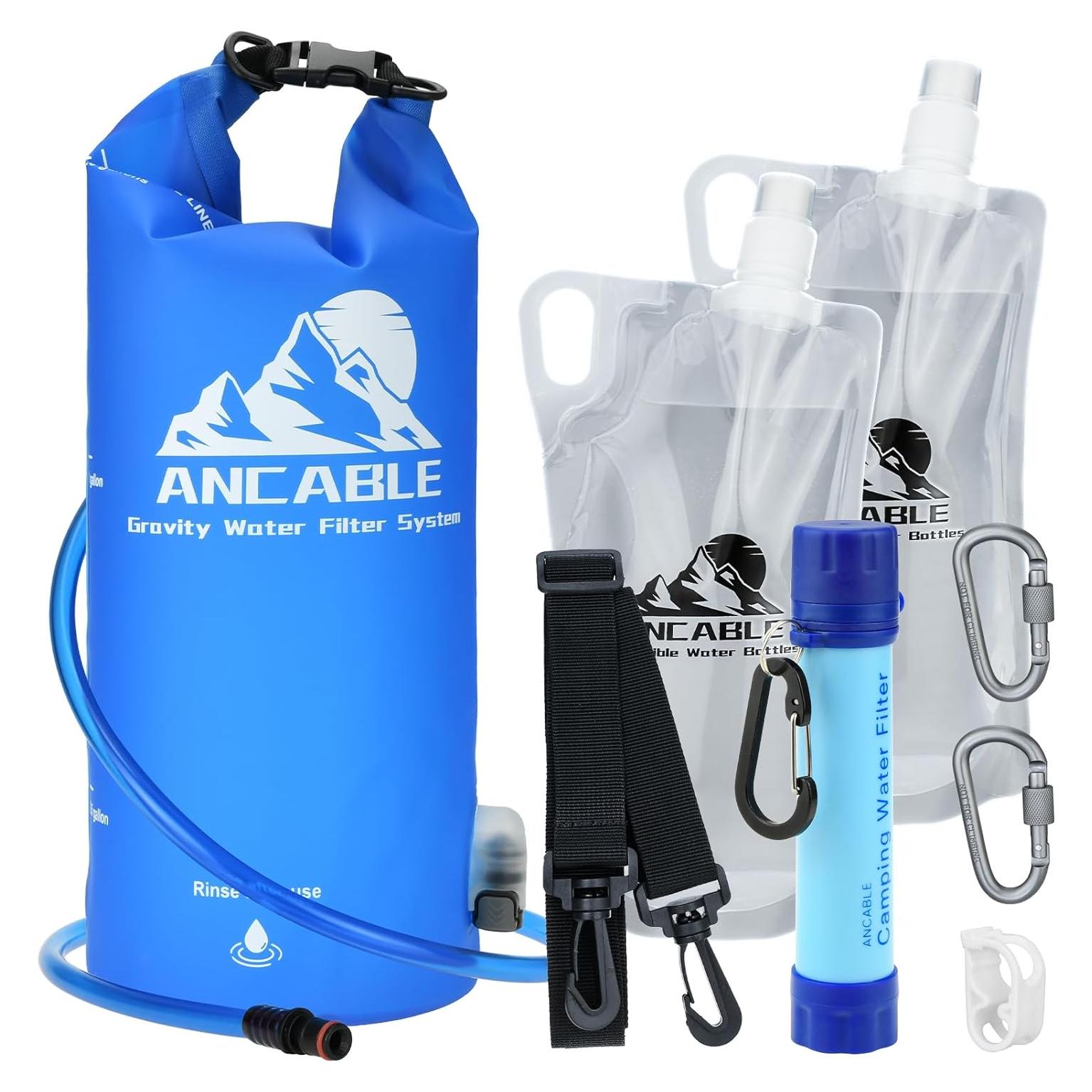 Filtro de Agua por Gravedad Ancable 1.5 Galones 5 Pliegues