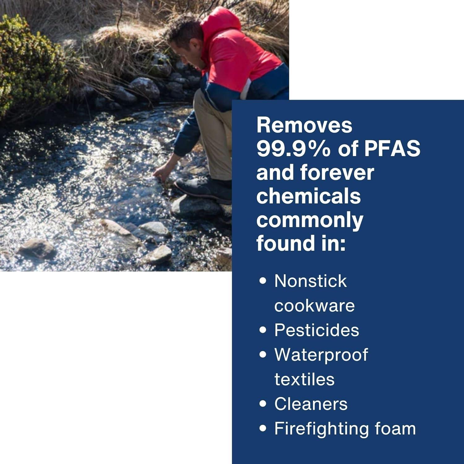 Pajilla Filtrante Portátil Campbell Ultrafiltration+ - Reutilizable, A Prueba de Lavavajillas, Elimina 99.9% Contaminantes