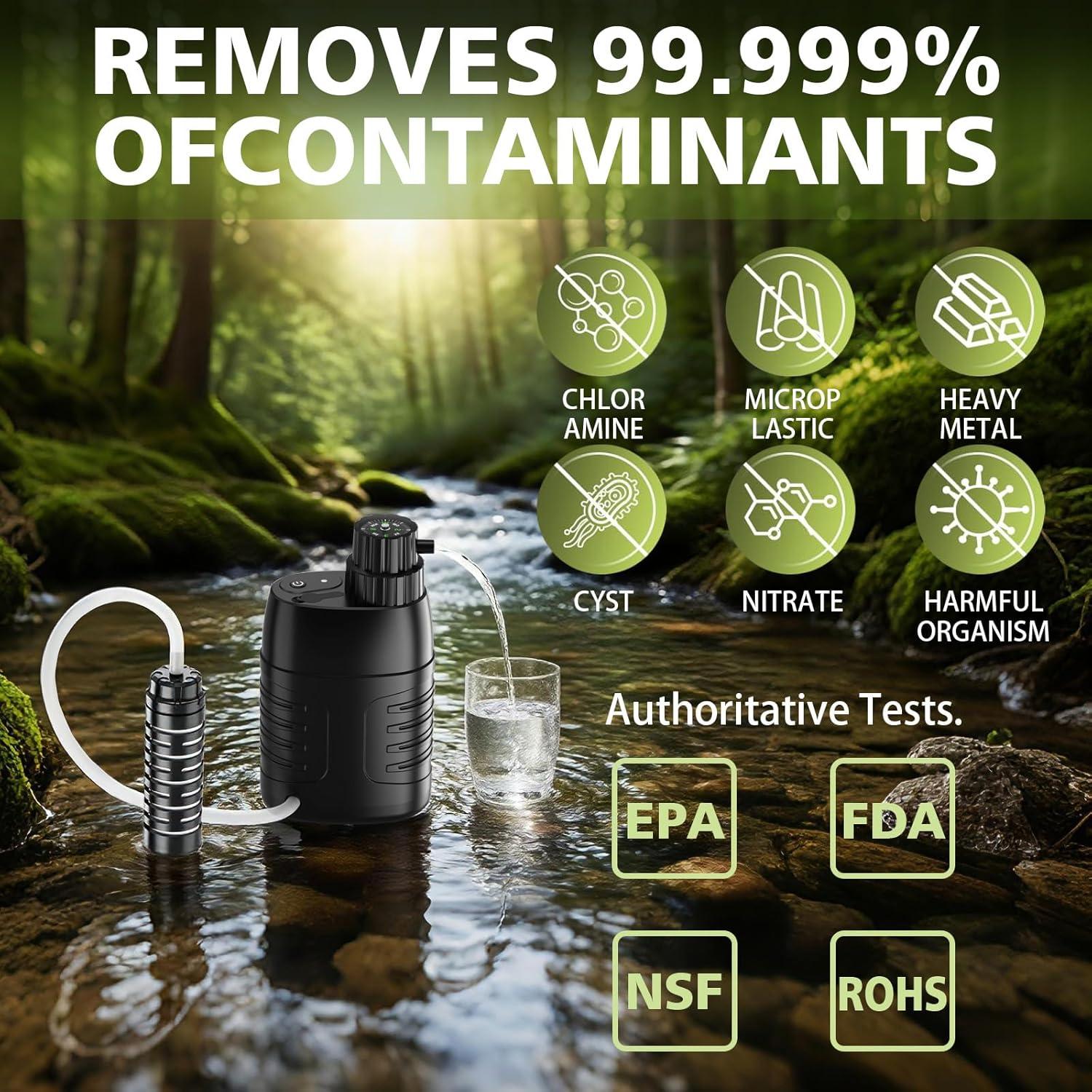 Purificador de Agua Eléctrico YOTAN 6 Etapas 0.01 Micrones