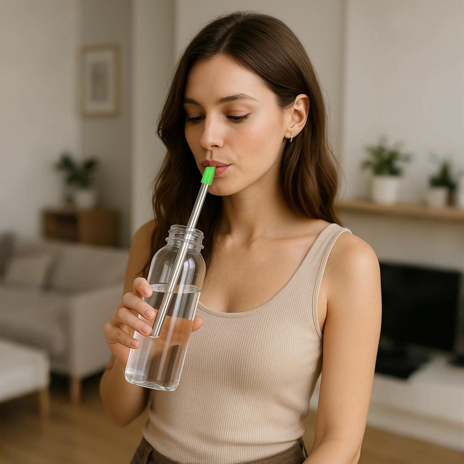 Filtro de Agua Paja Sursip Acero Inoxidable 1 Paquete Portátil