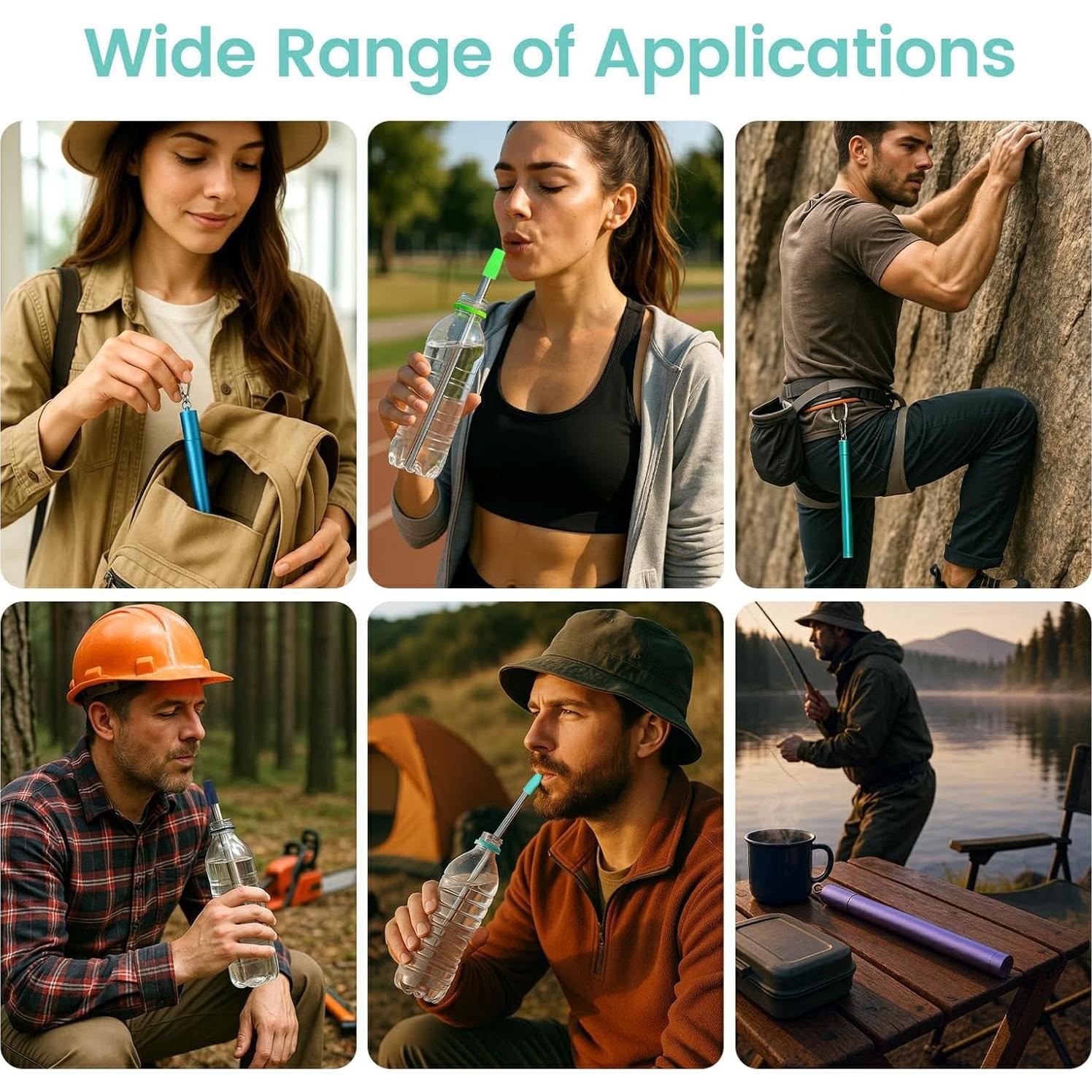 Filtro de Agua Paja Sursip Acero Inoxidable 1 Paquete Portátil