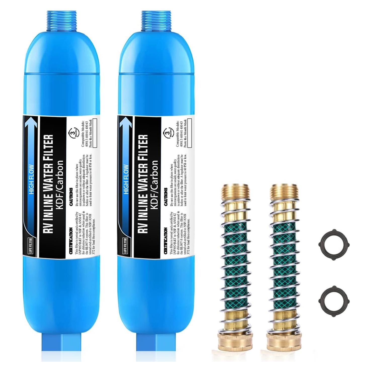 Filtro de Agua Inline Lifefilter 2 Unidades, Certificado NSF