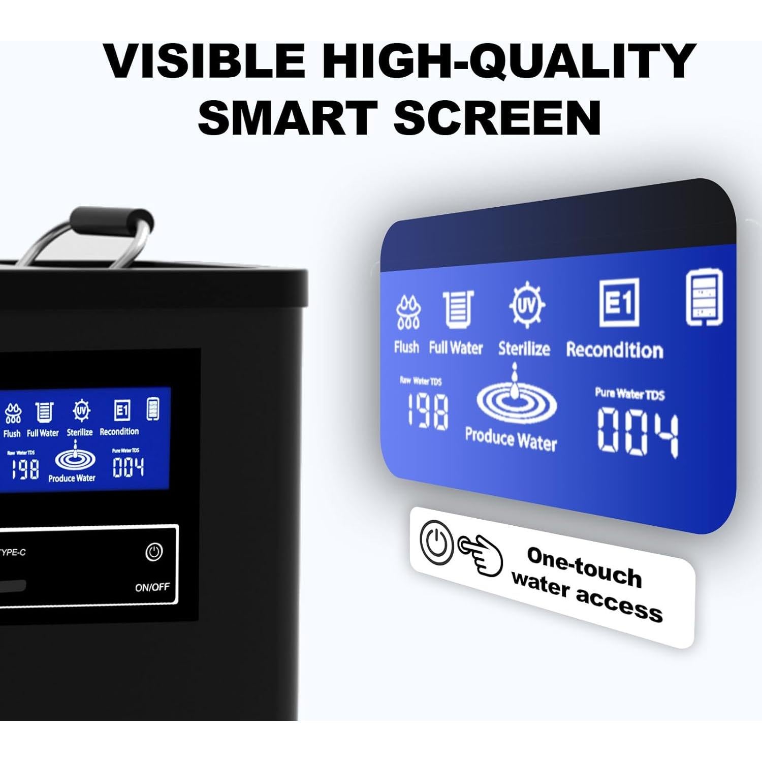 Purificador de Agua Portátil Purewell K8680 RO con UV 10 Etapas